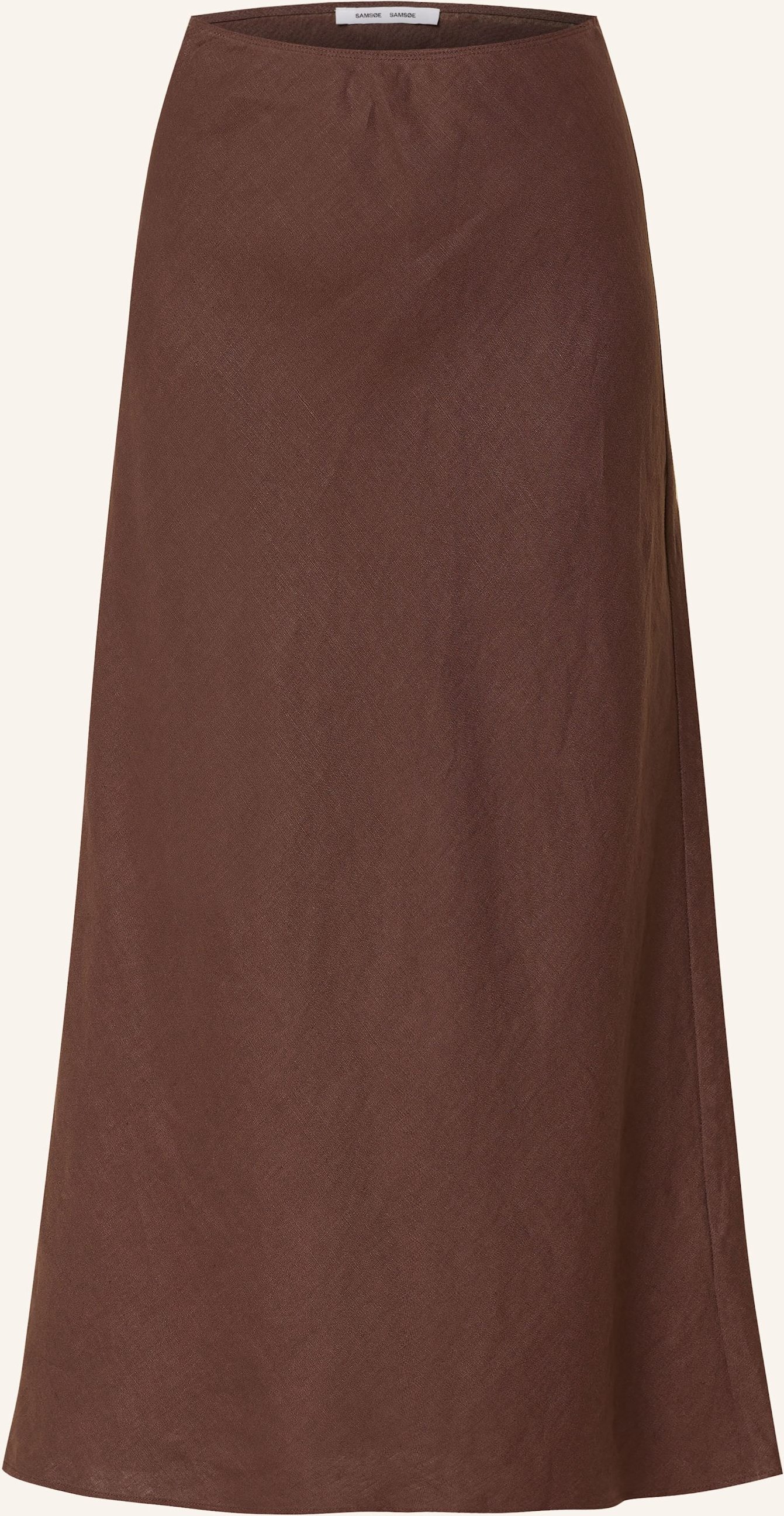 Samsøe Samsøe Leinenrock Saagneta braun
