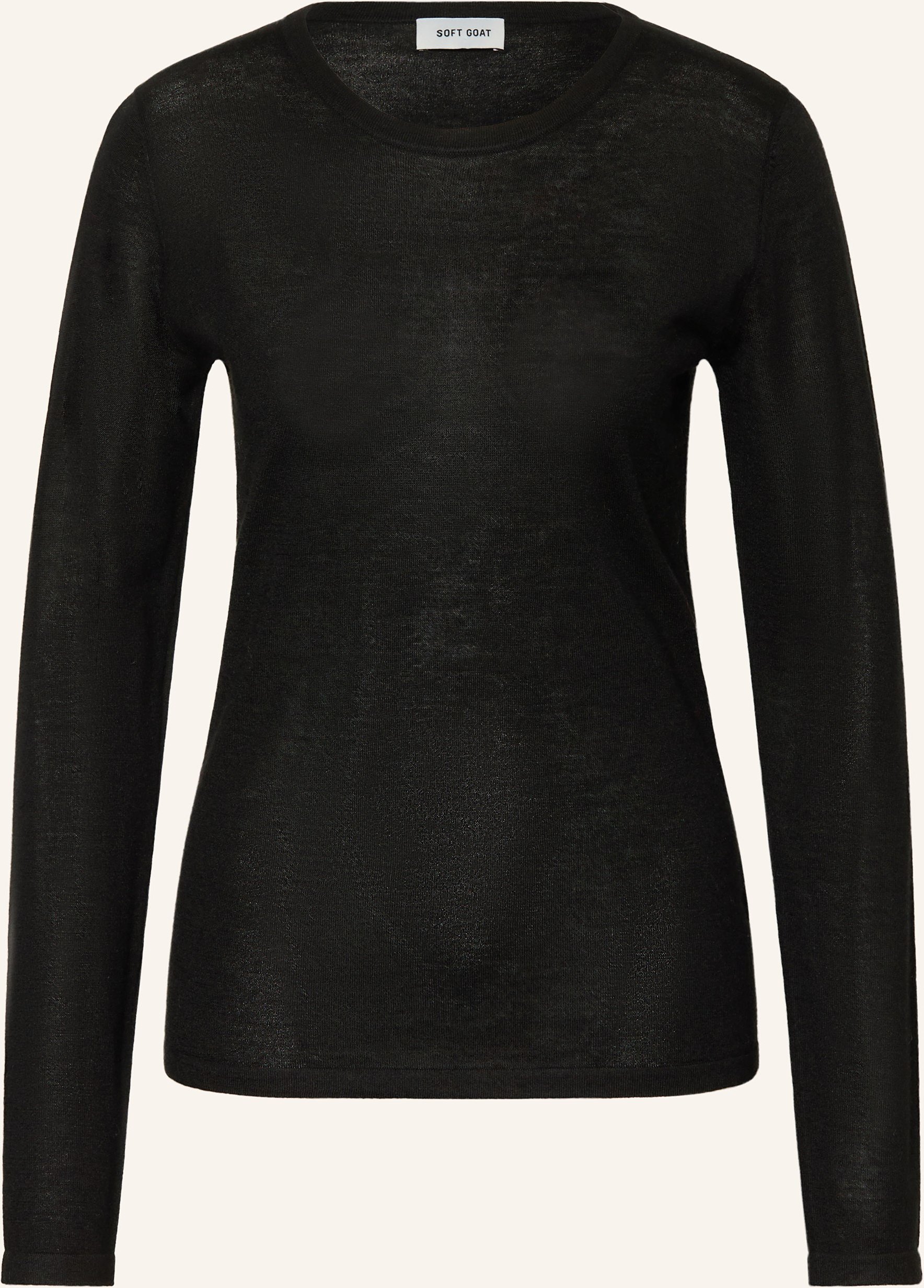 Soft Goat Pullover Aus Seide Mit Cashmere schwarz