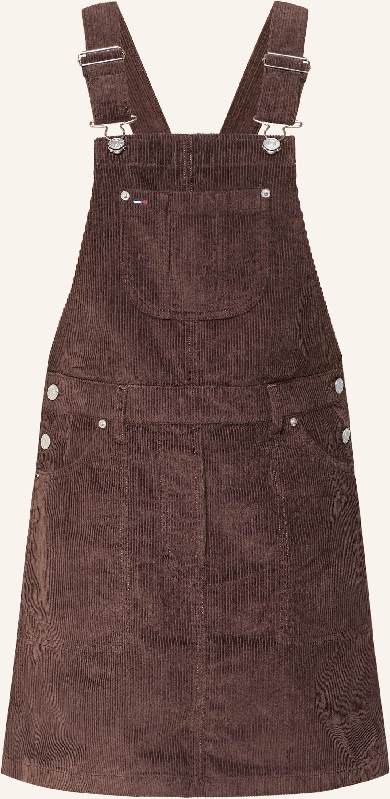 Tommy Jeans Cordkleid braun