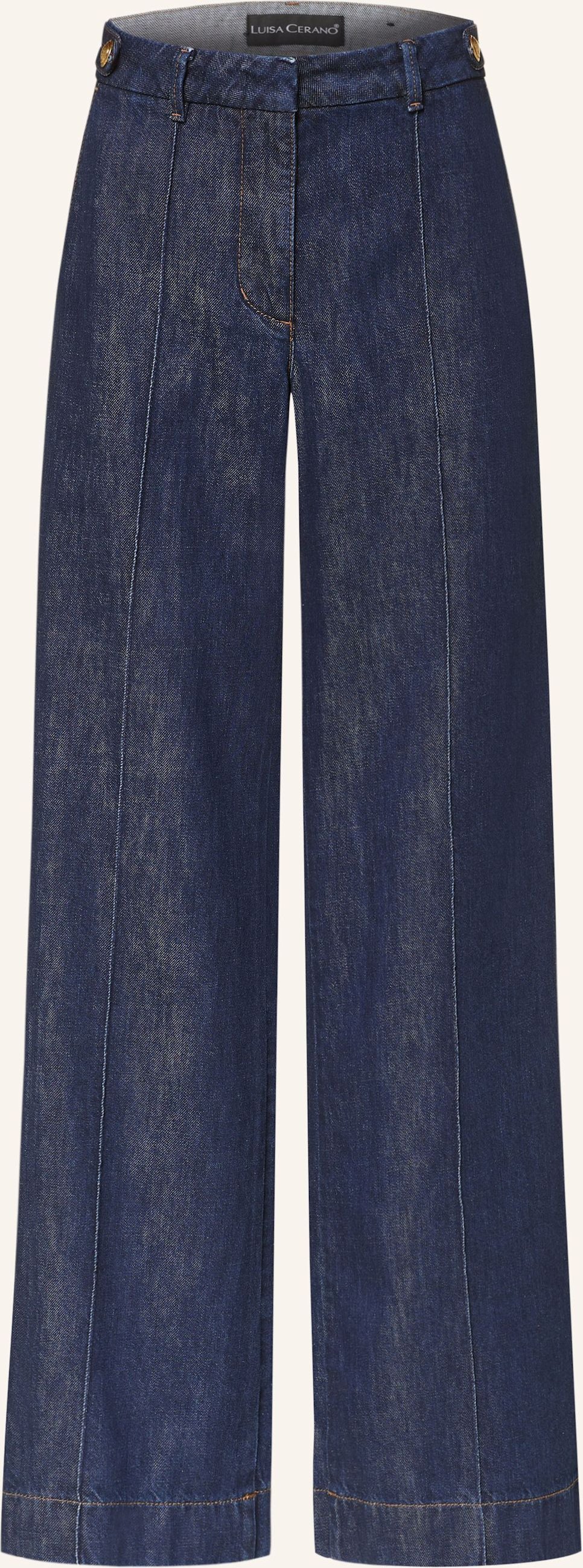 Luisa Cerano Marlenehose In Jeansoptik blau