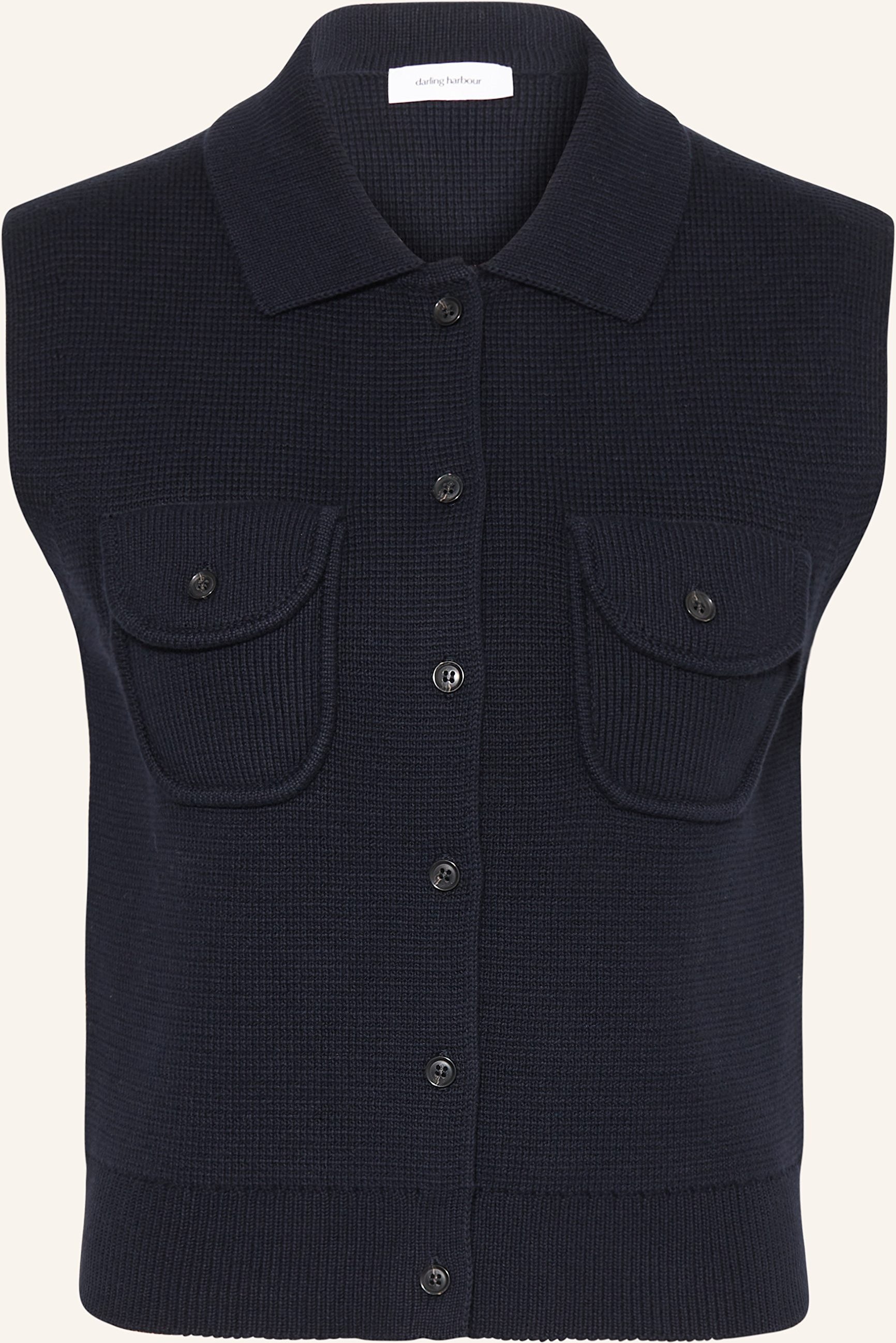 Darling Harbour Strickweste blau