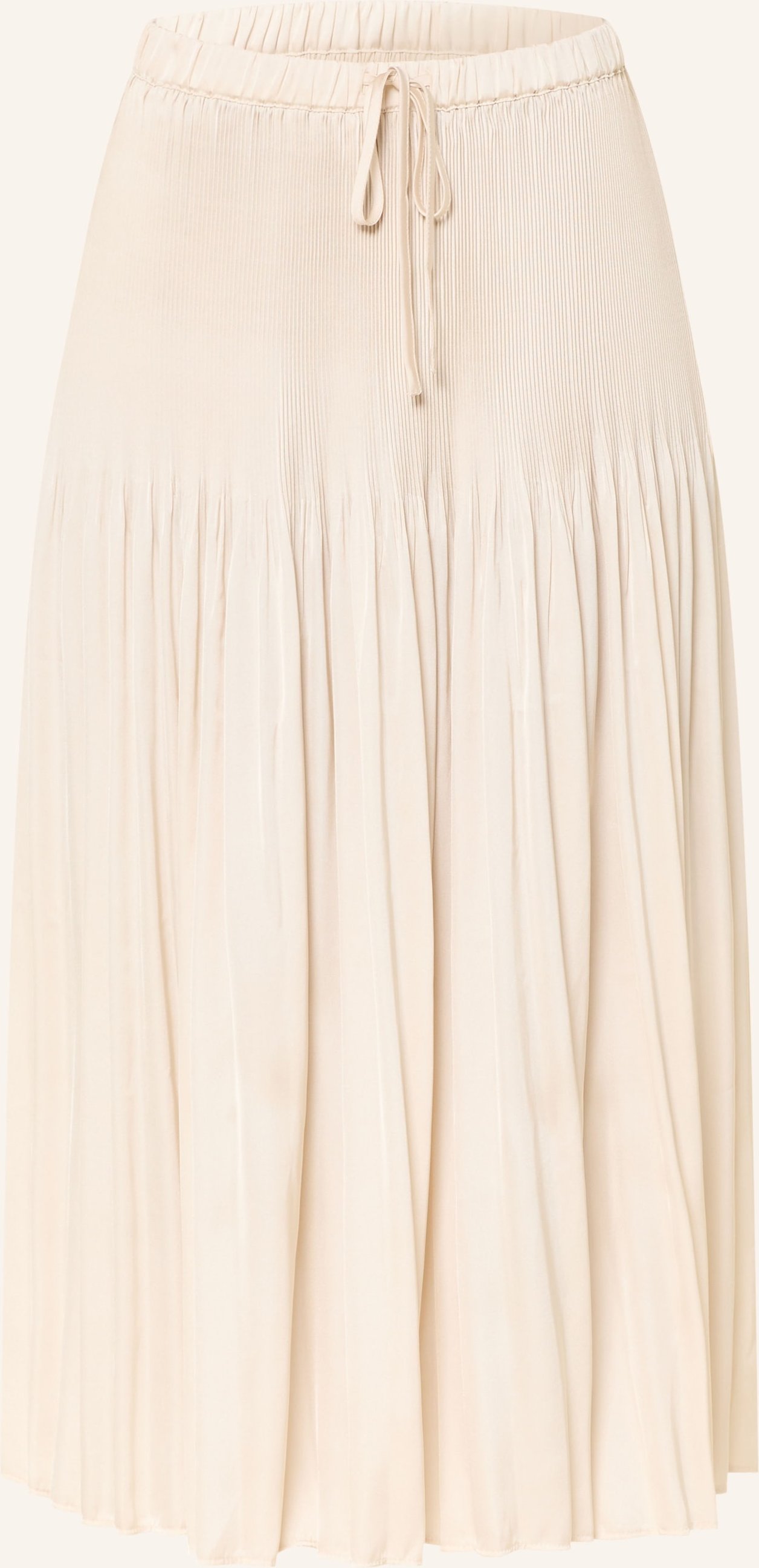 Opus Plisseerock Ribane French Aus Satin weiss