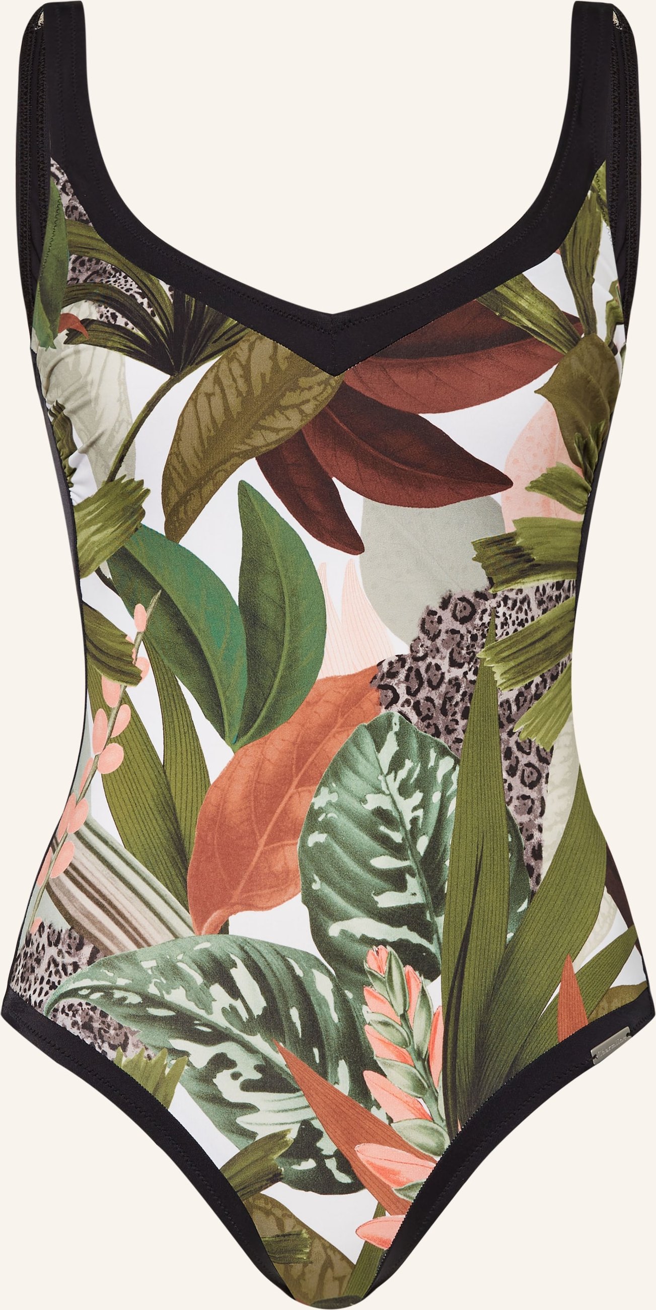 Charmline Shape-Badeanzug Floral Safari gruen