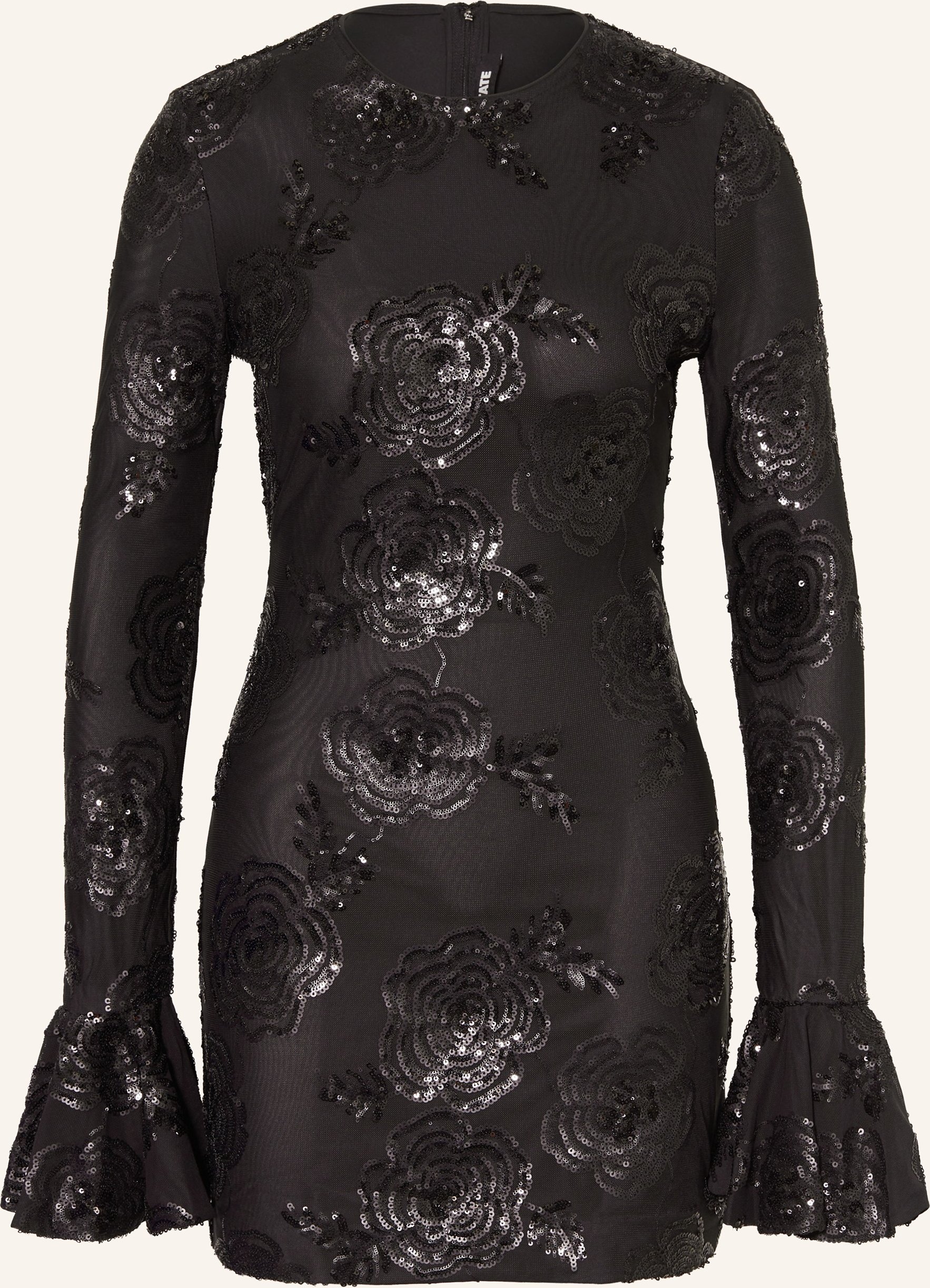 Rotate Cocktailkleid Mit Pailletten schwarz