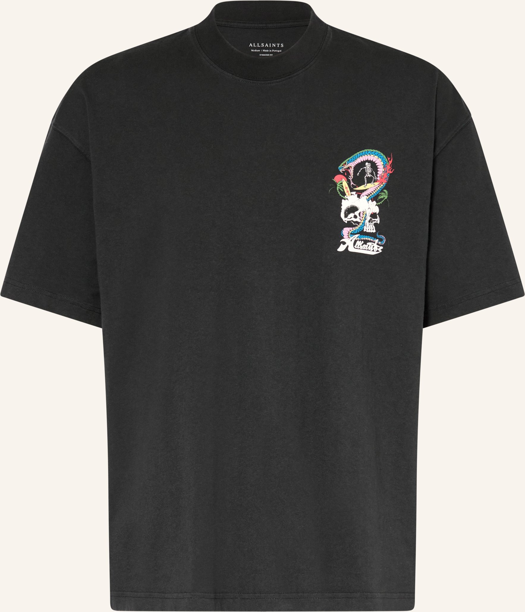 Allsaints T-Shirt Snakepit schwarz