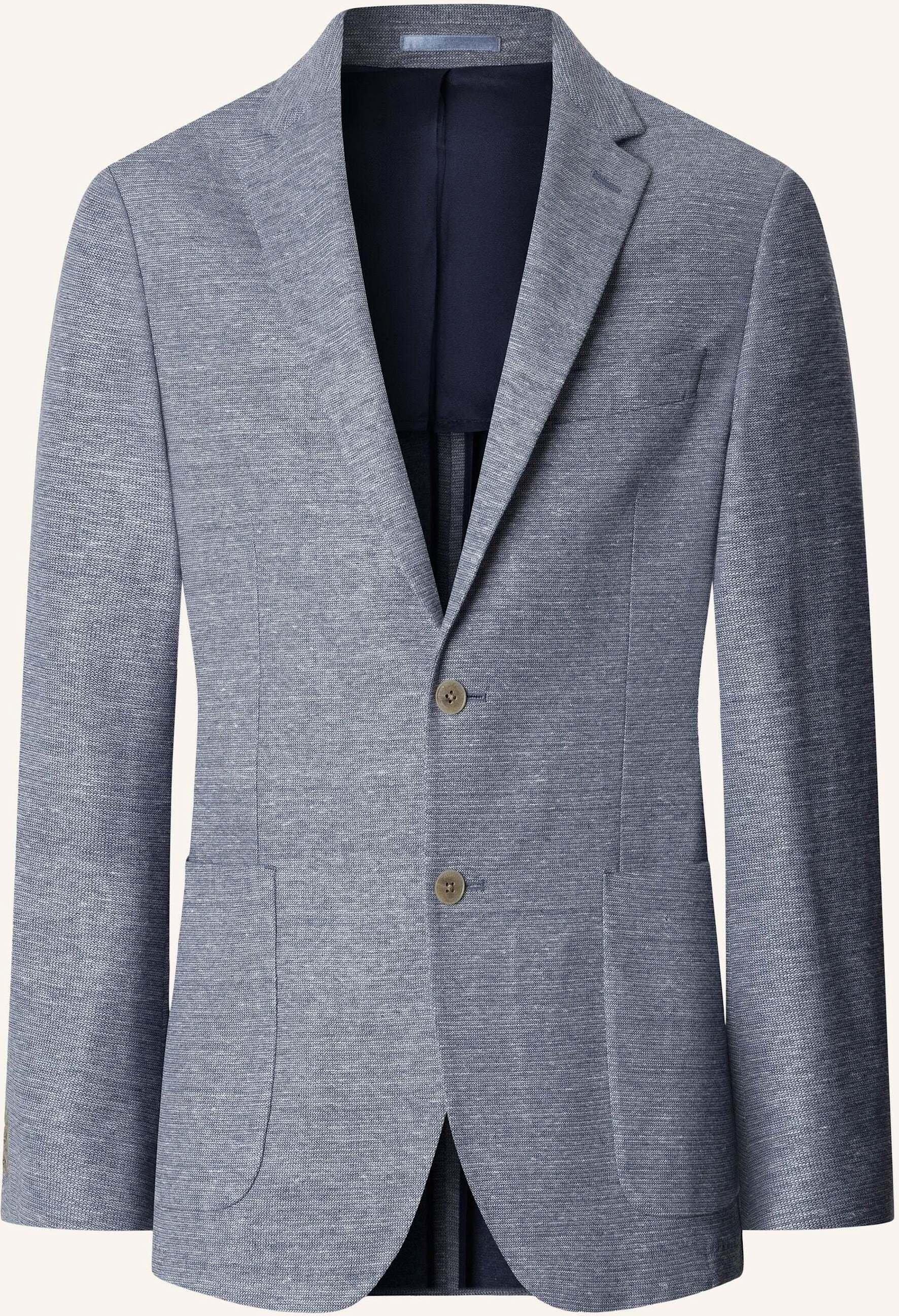 Hackett London Sakko Cott Lin Jersey blau