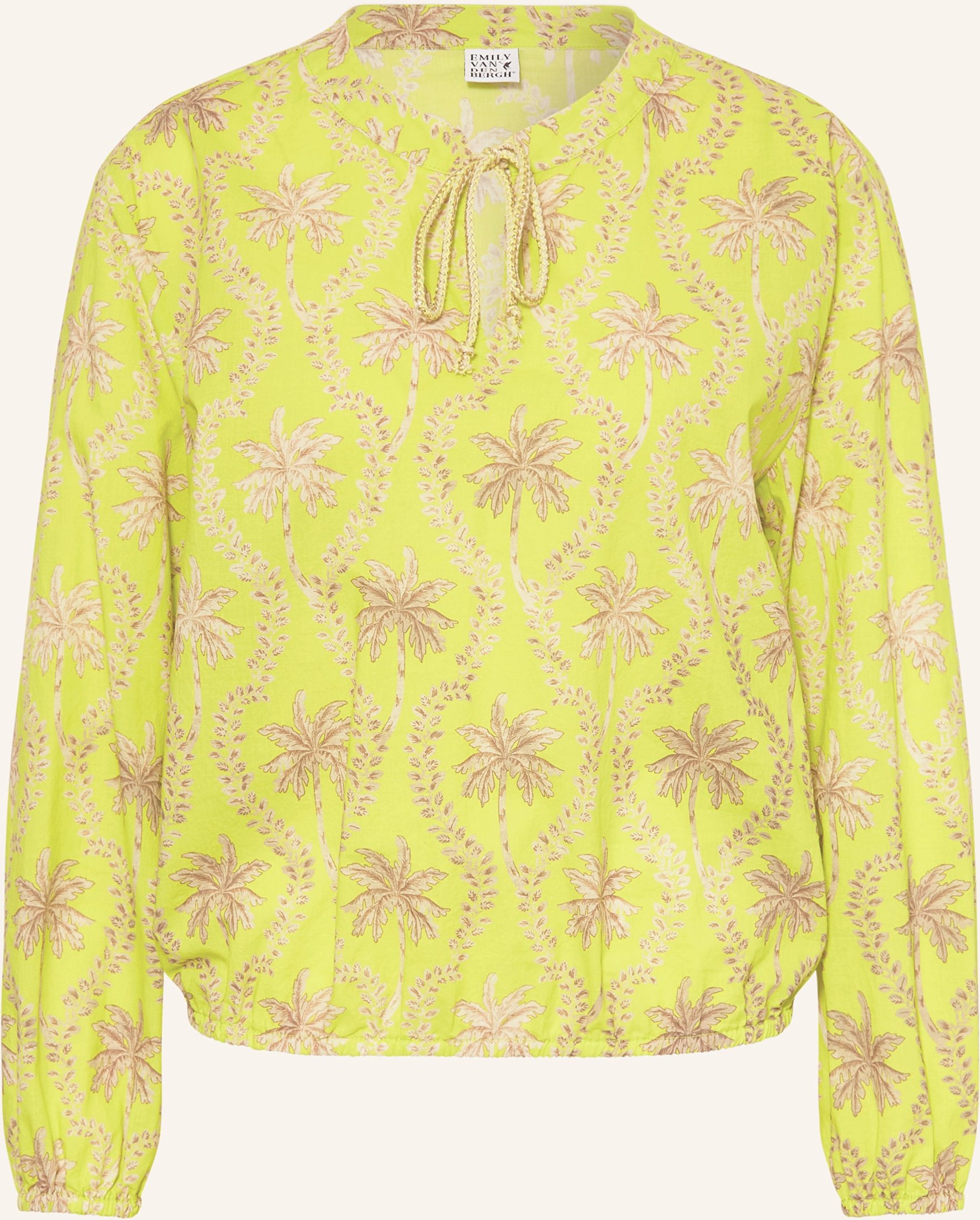 Emily Van Den Bergh Blusenshirt Mit Glitzergarn gelb