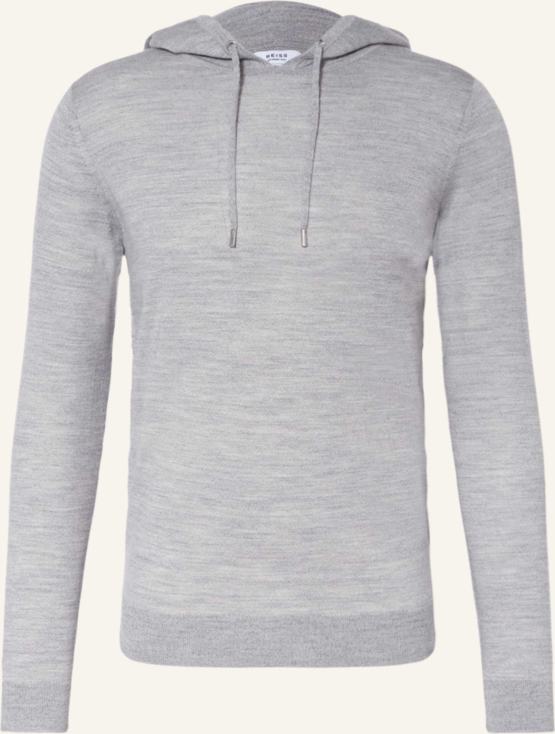 Reiss Strick-Hoodie Holland grau