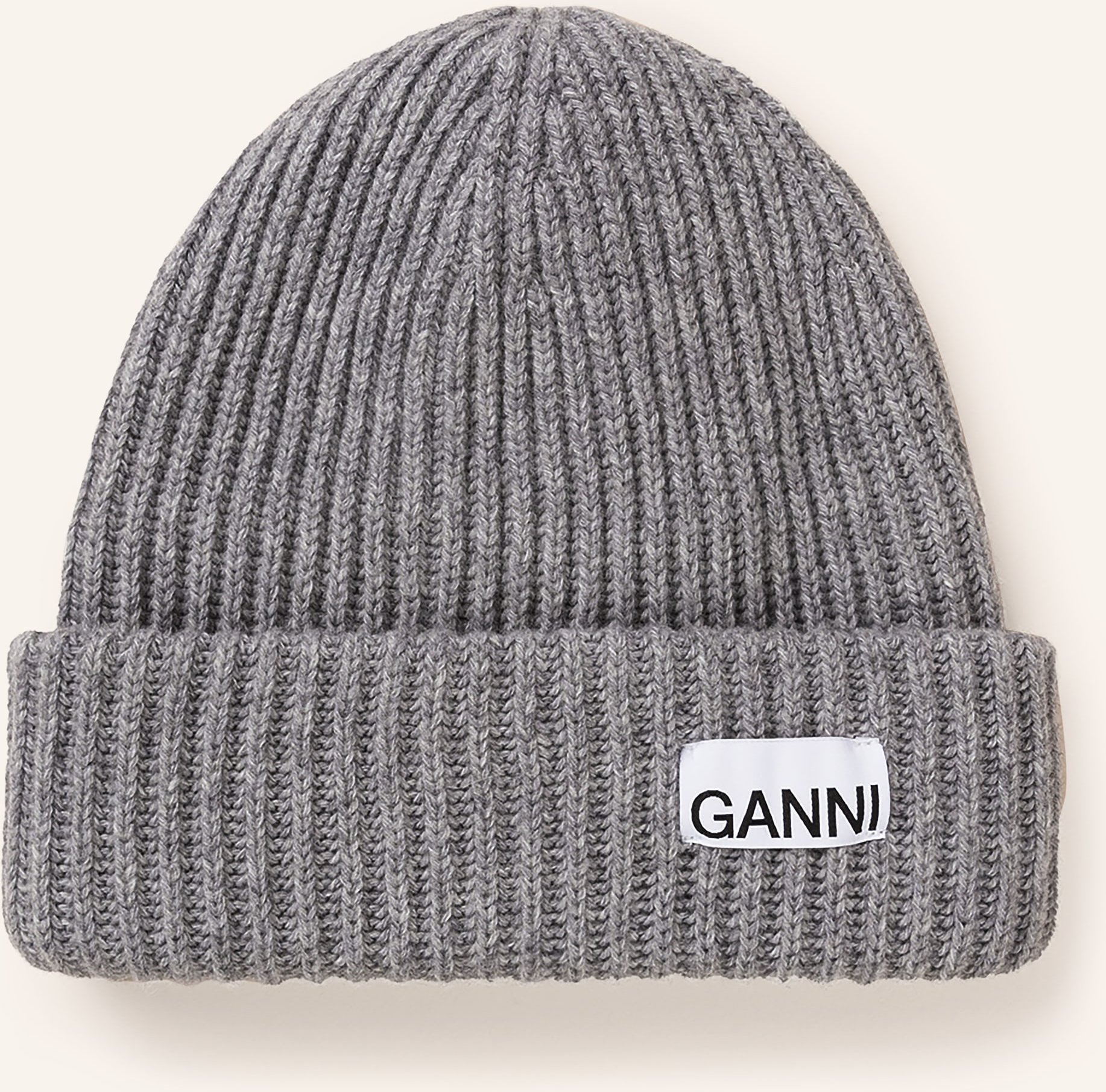 Ganni Mütze grau