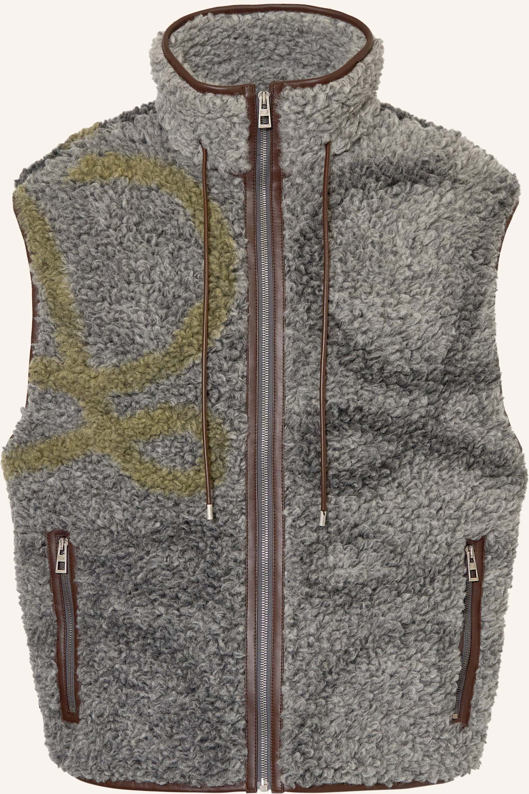 Loewe Teddyfell-Weste grau