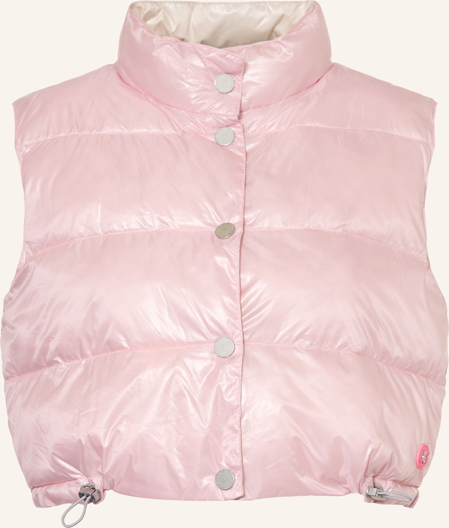 Frieda & Freddies Cropped-Steppweste Maddy Zum Wenden rosa
