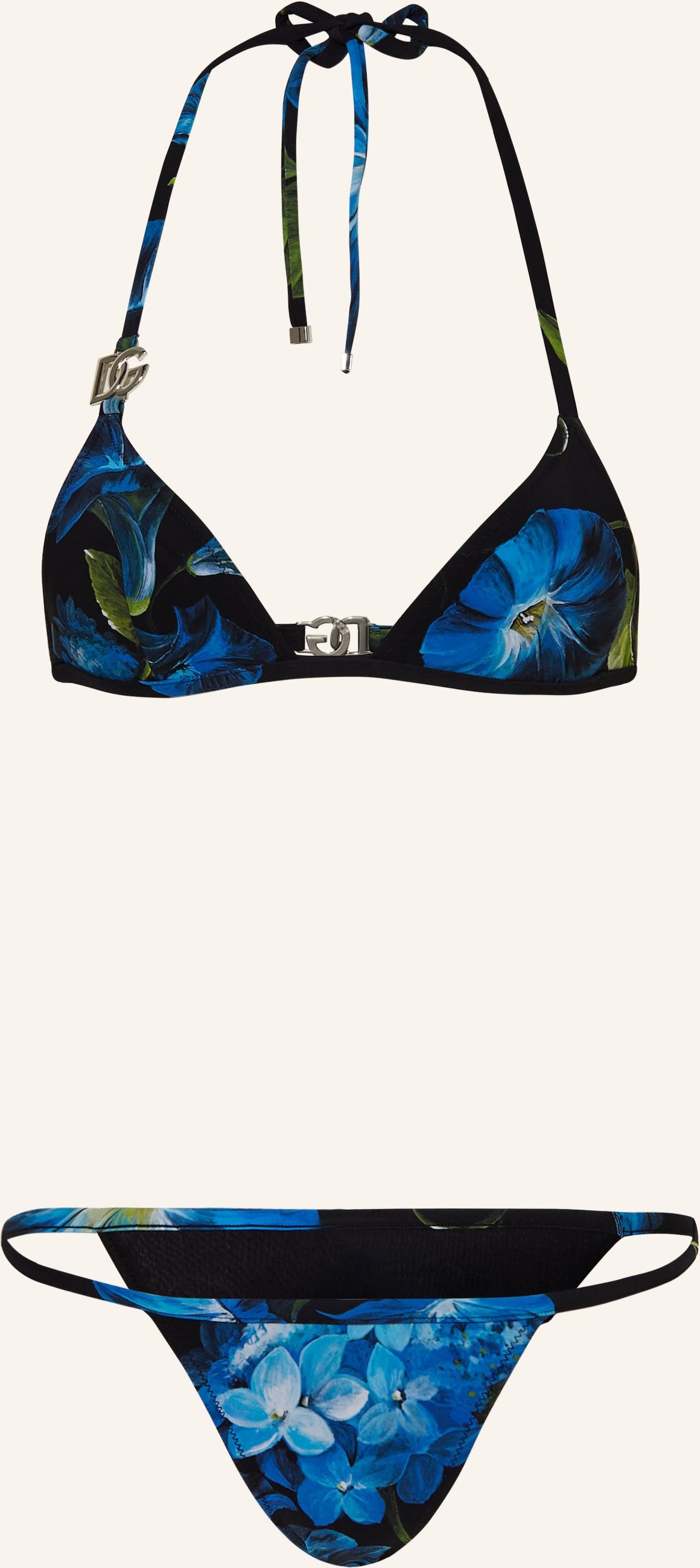 Thumbnail - Dolce & Gabbana Triangel-Bikini Campanule blau