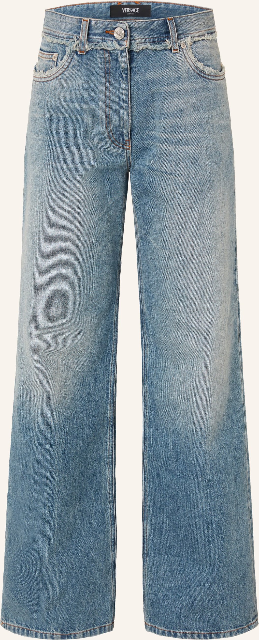 Versace Straight Jeans blau