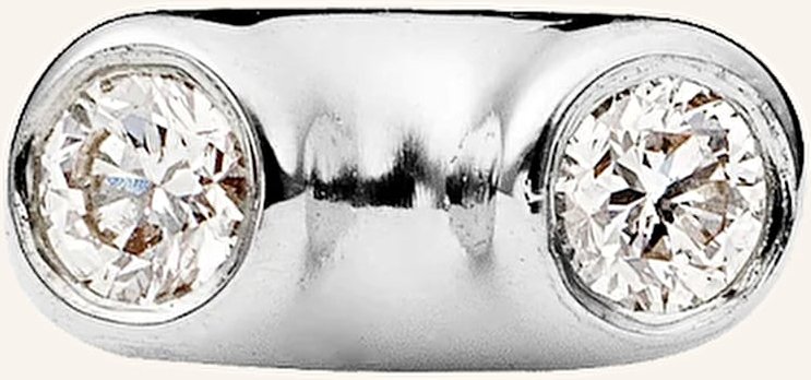 Ariane Ernst Ohrstecker The One Stud No.2 Aus 18 Karat Gold Mit Diamanten silber