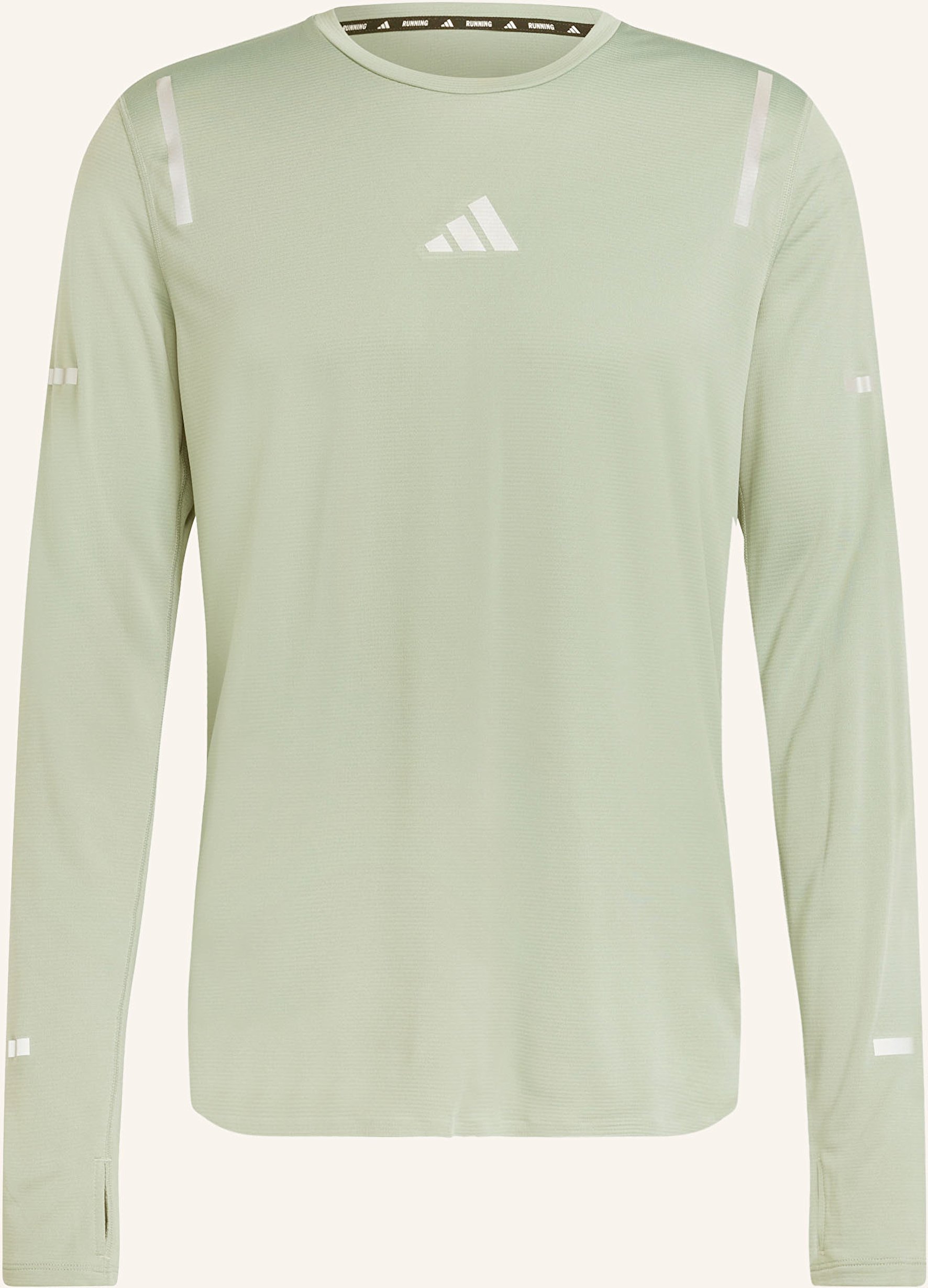 Adidas Laufshirt Ultimate Running Reflective Longsleeve gruen