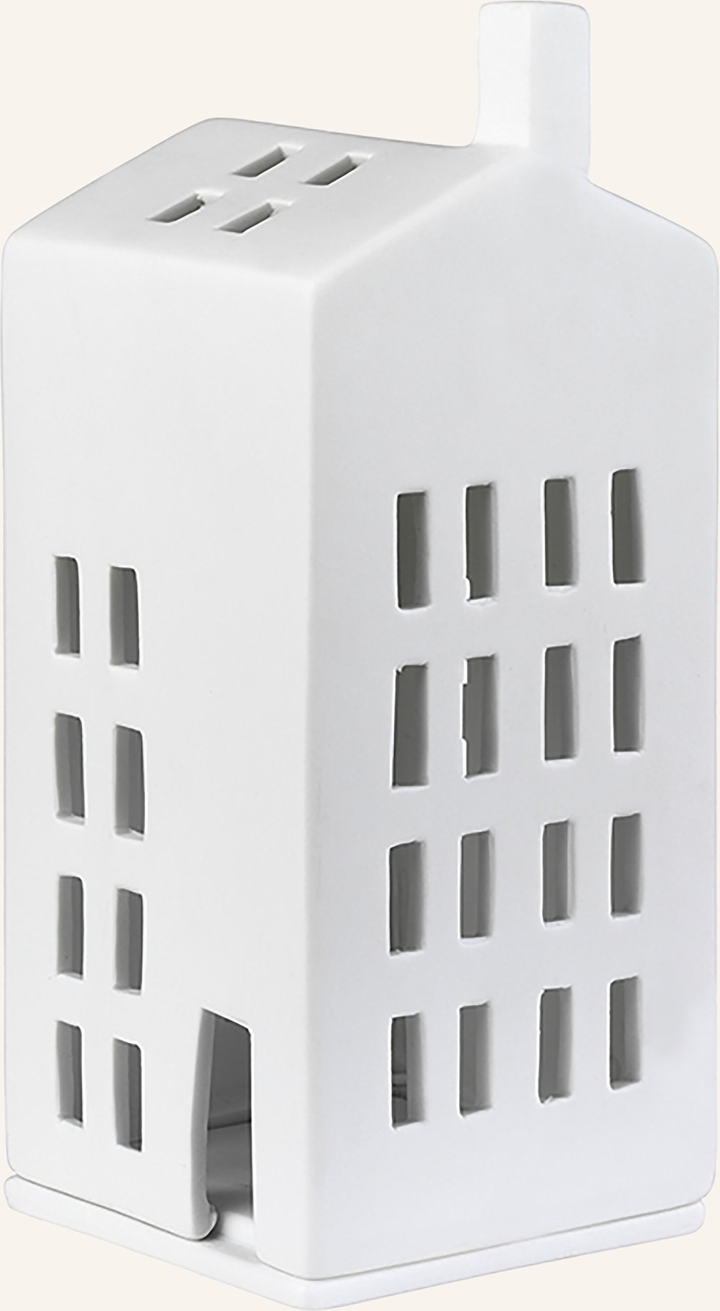 Thumbnail - Räder Dekofigur Lichthaus Kleine Fenster Small Mit Teelichthalter weiss