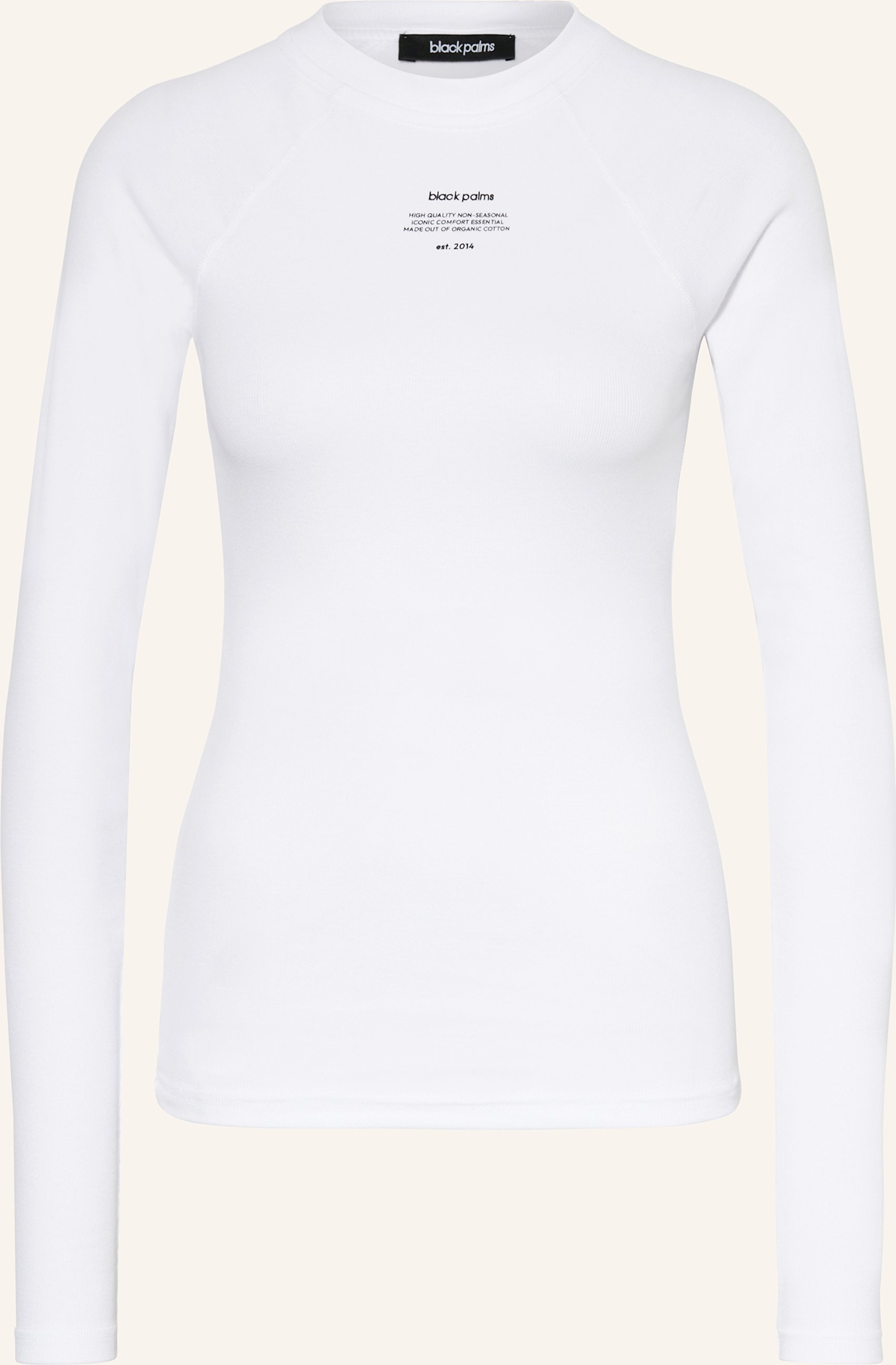 Black Palms Longsleeve Tip weiss