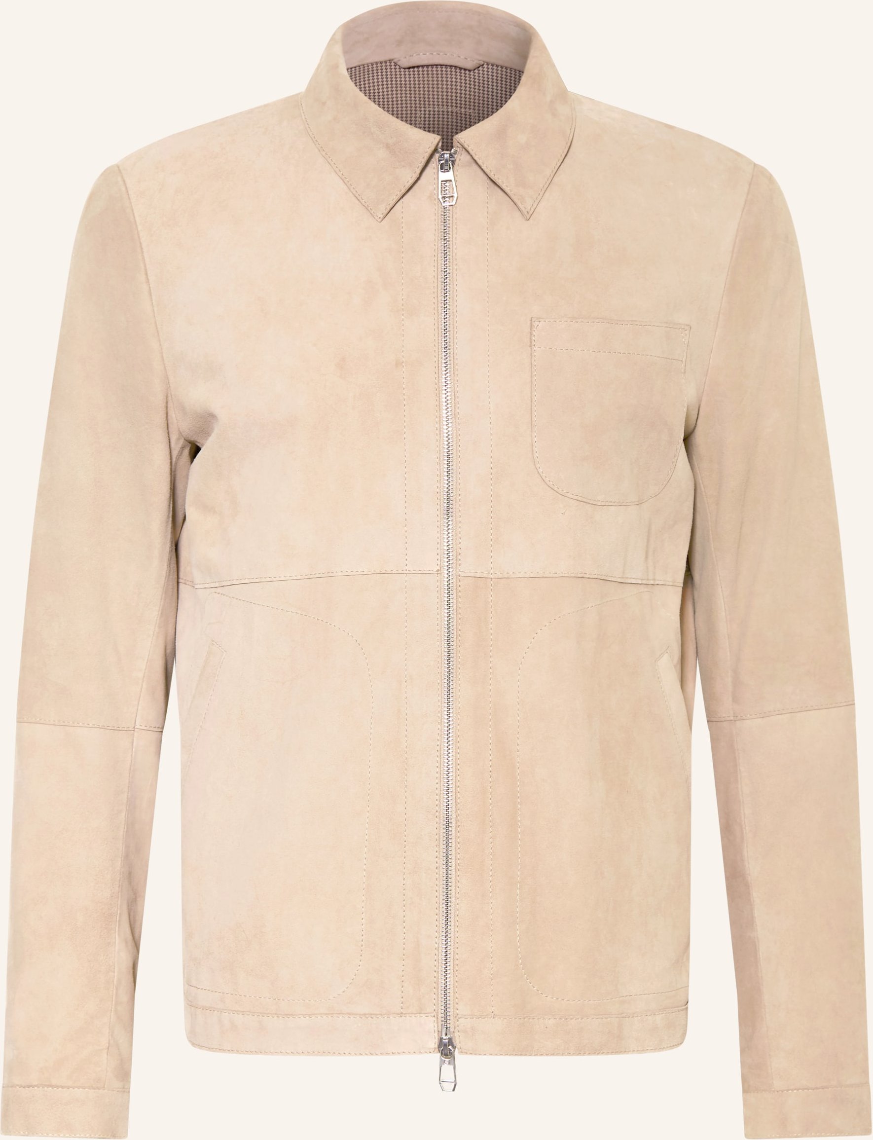 Thumbnail - Milestone Lederblouson Msdevan beige