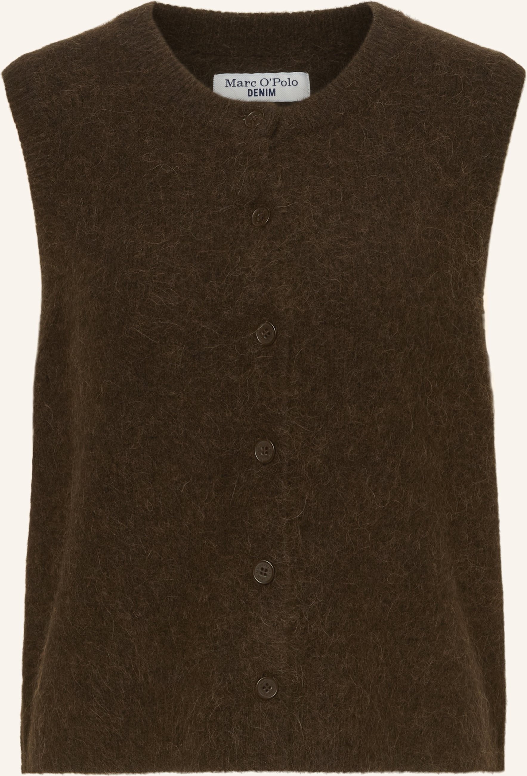 Marc O'polo Denim Ärmelloser Cardigan braun