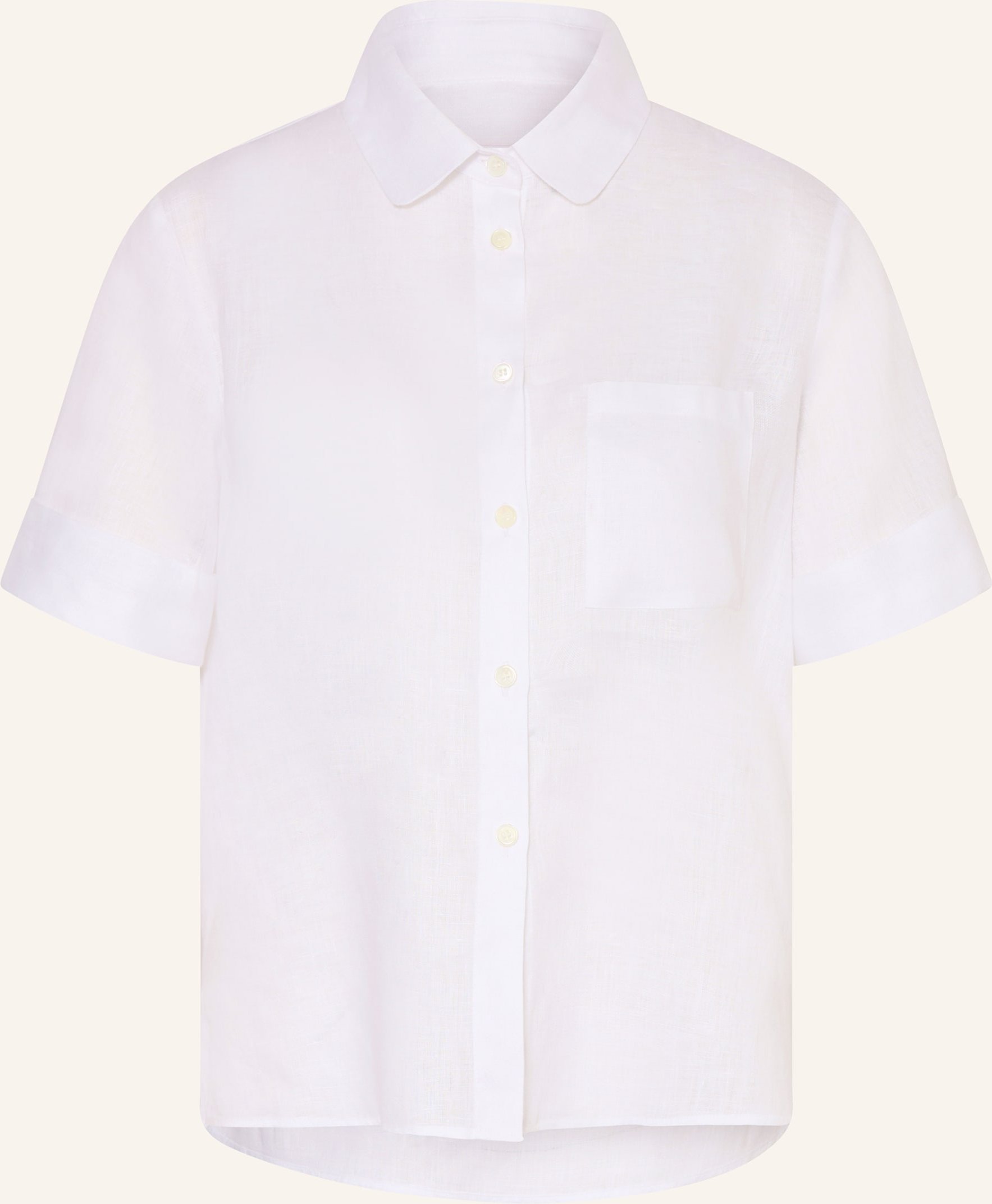 Robert Friedman Hembluse Aus Leinen weiss