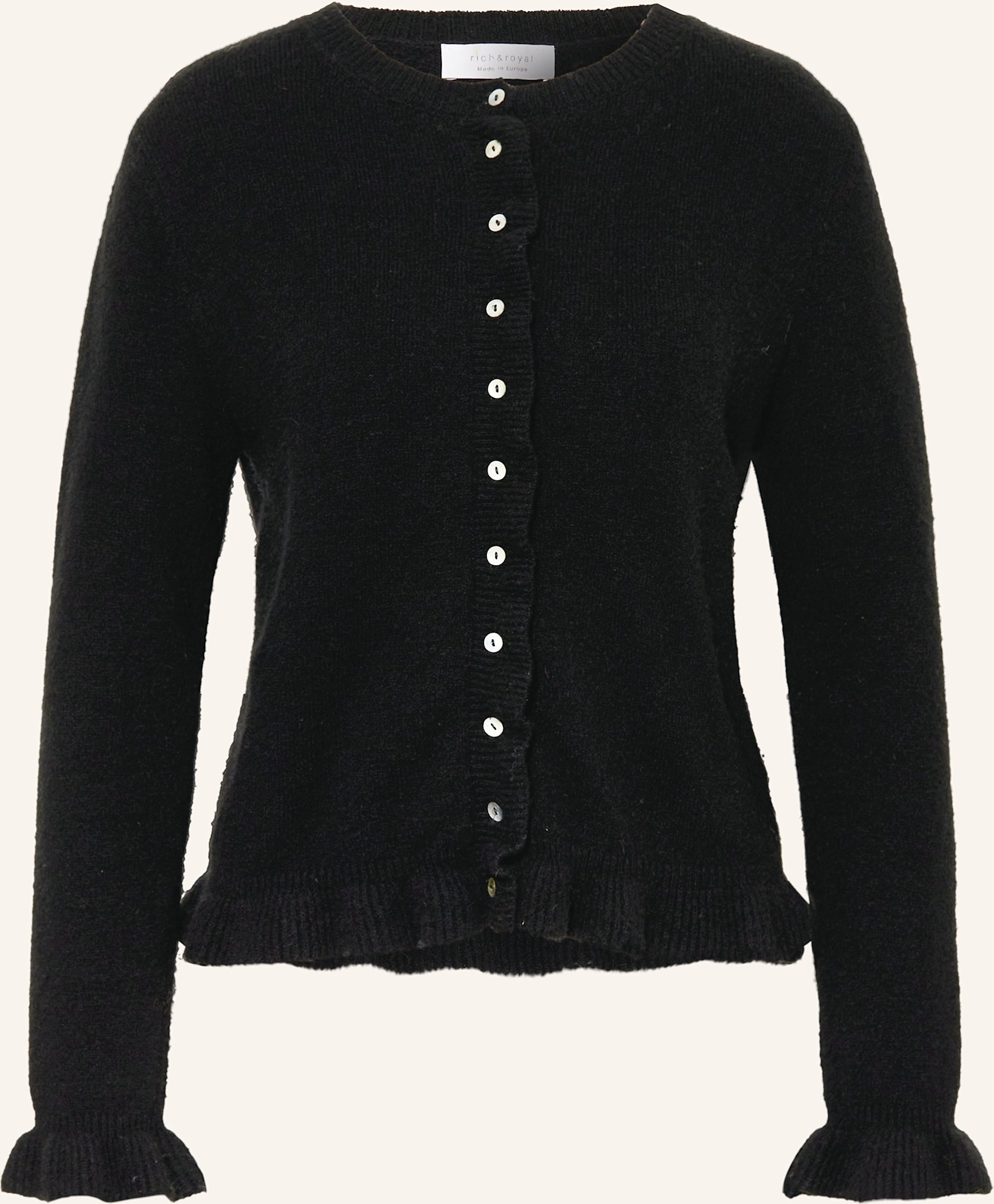 Rich & Royal Strickjacke schwarz