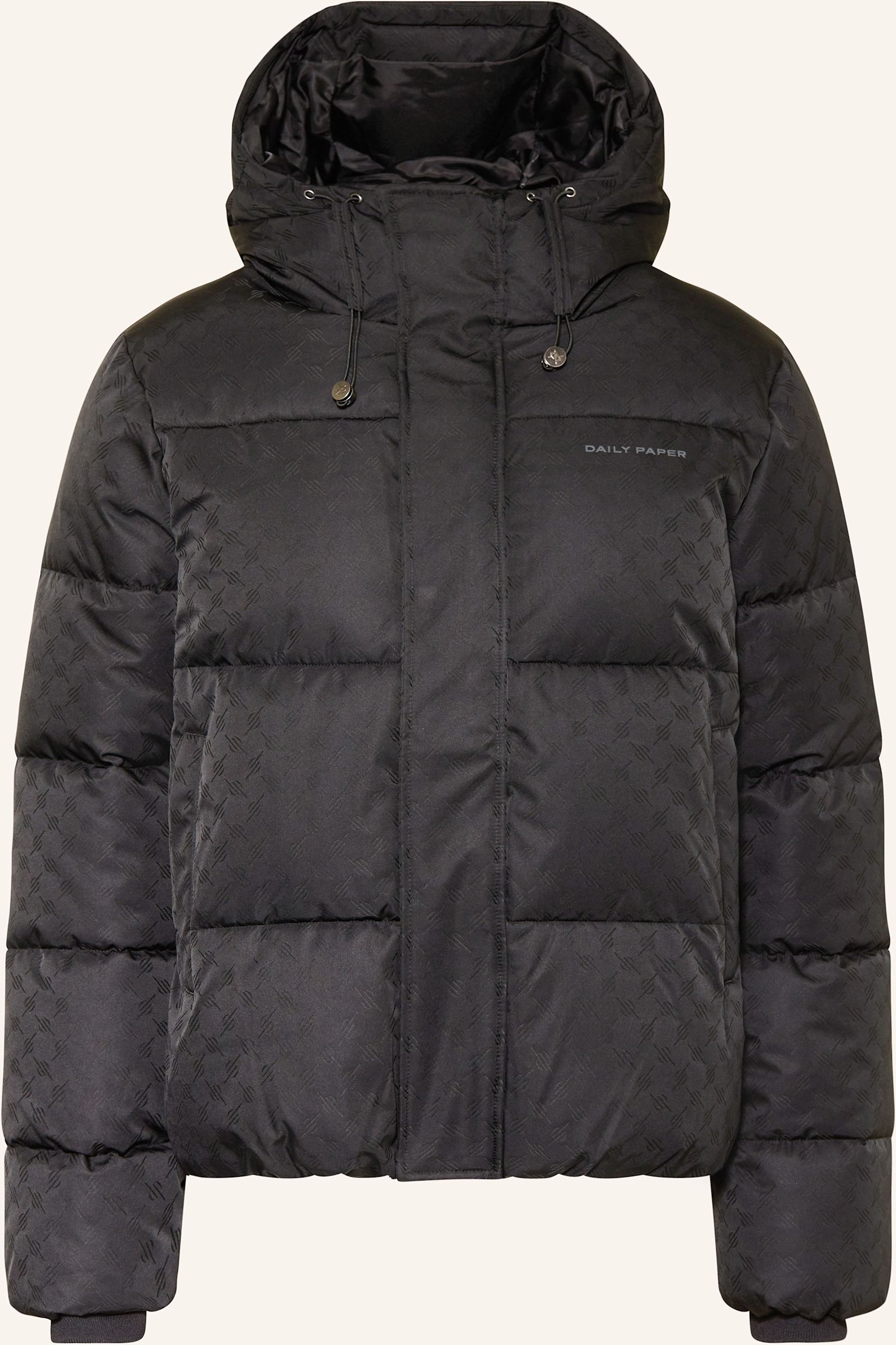 Daily Paper Steppjacke Monogram schwarz
