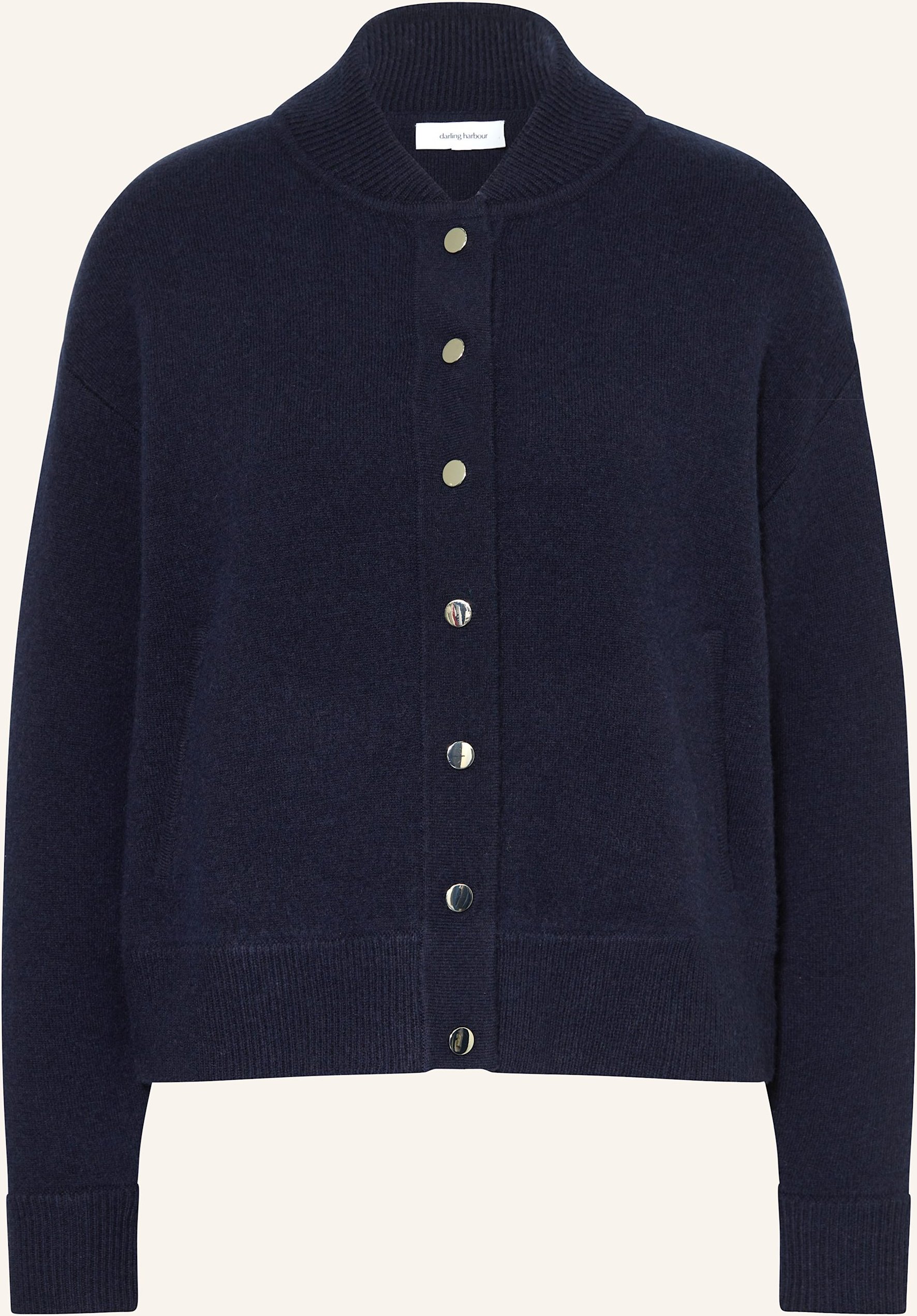 Darling Harbour Strickjacke Mit Cashmere blau