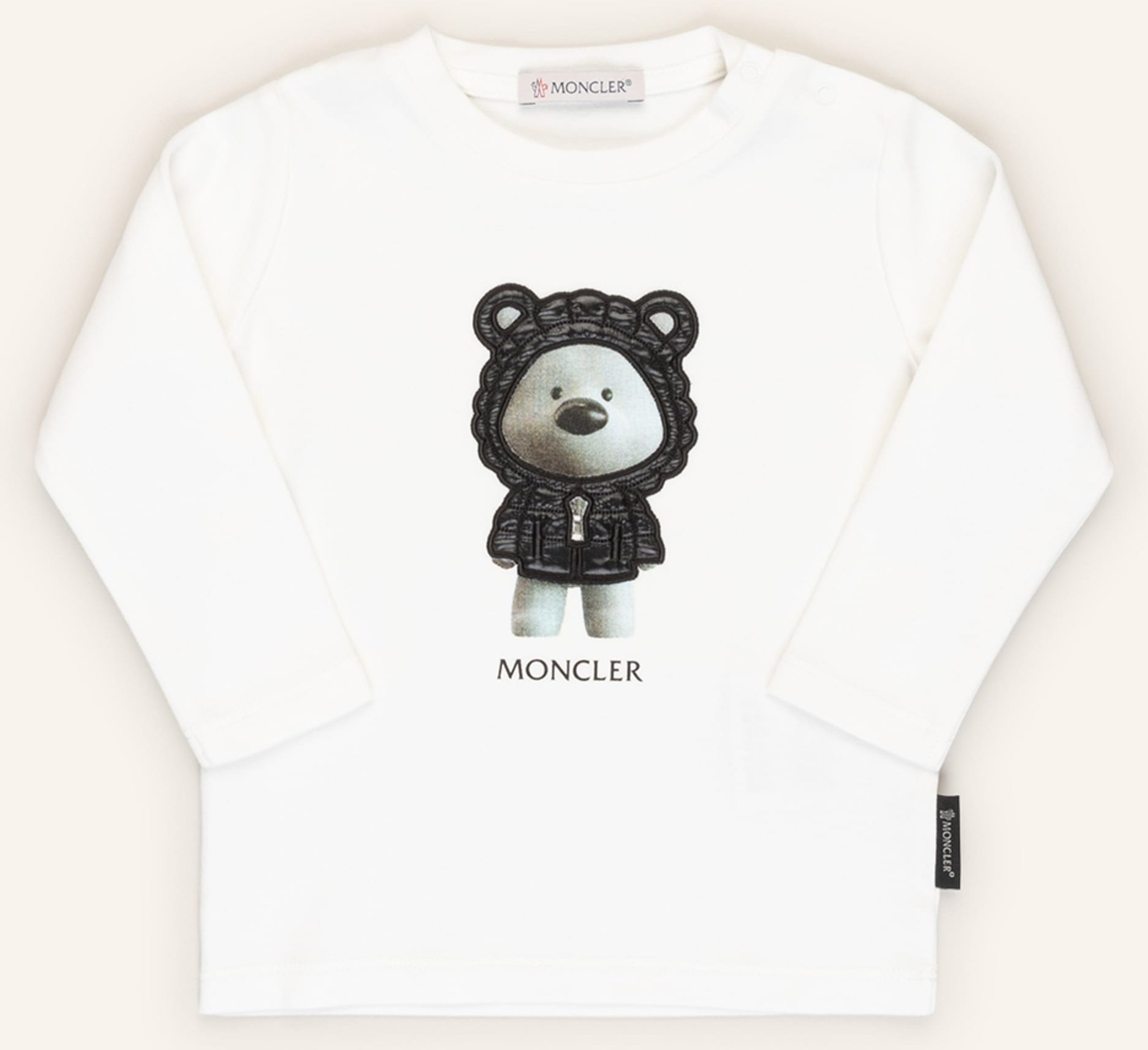 Moncler Enfant Longsleeve weiss