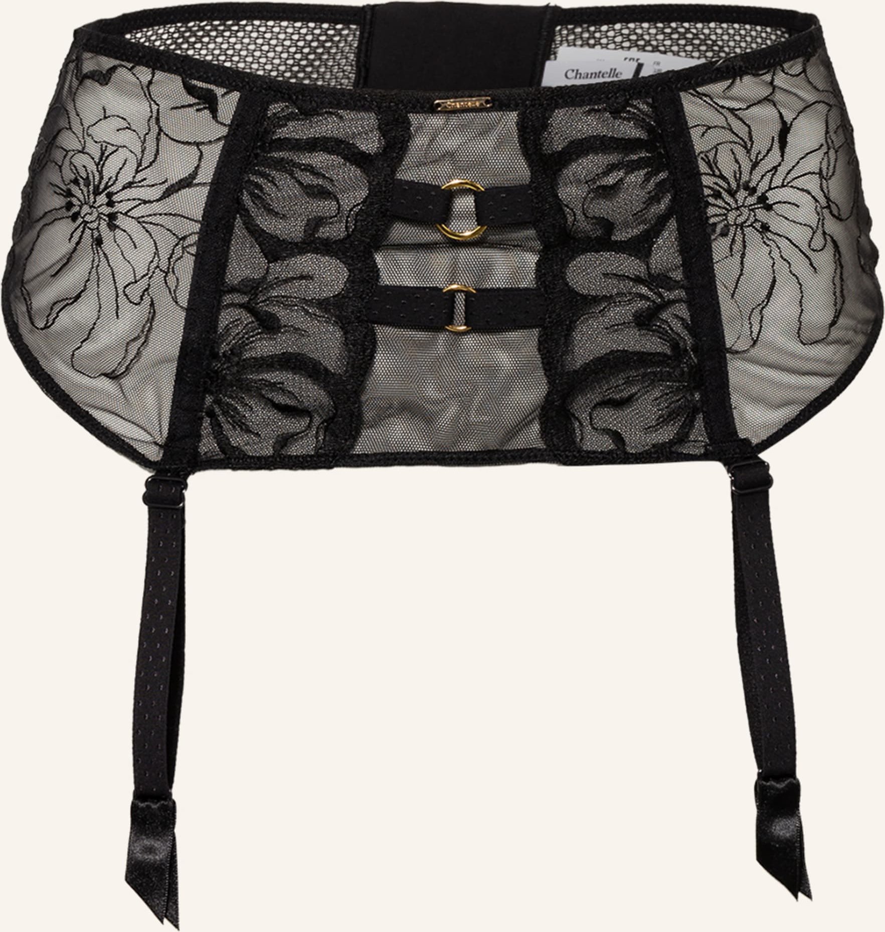Chantelle Strumpfhalter Fleurs schwarz