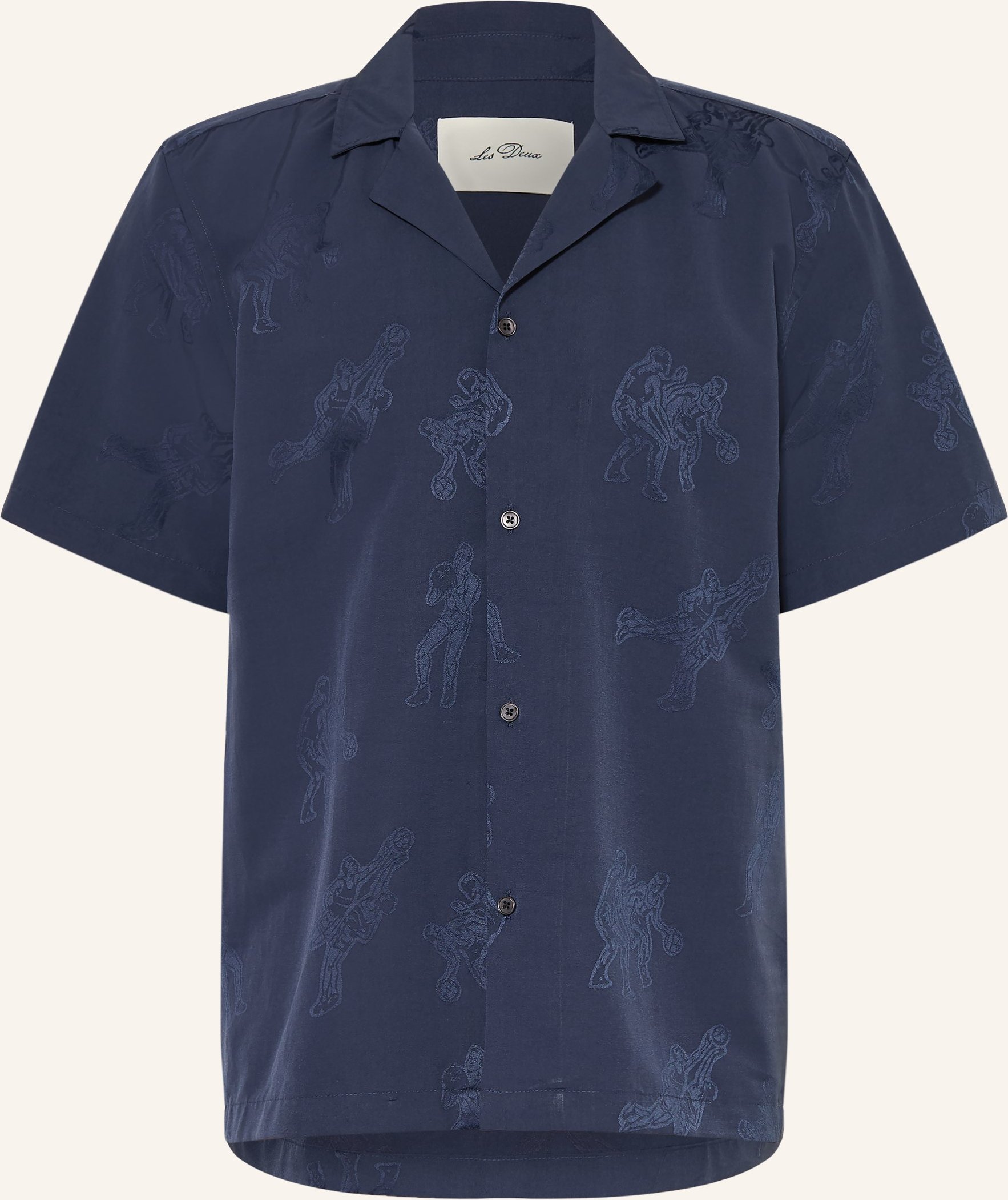 Les Deux Resorthemd Lesley Comfort Fit blau