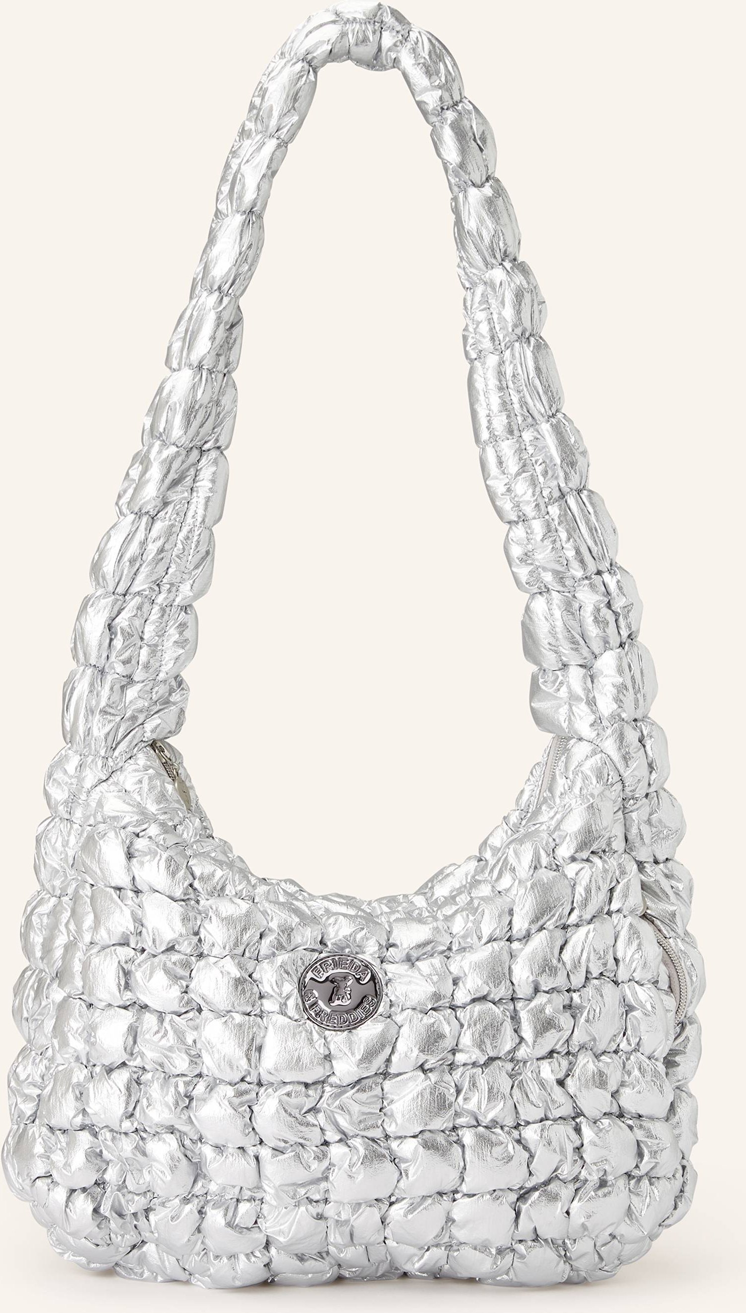 Frieda & Freddies Schultertasche silber