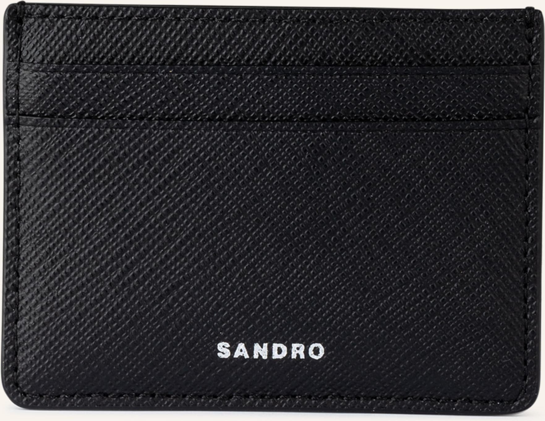 Thumbnail - Sandro Saffiano-Kartenetui schwarz