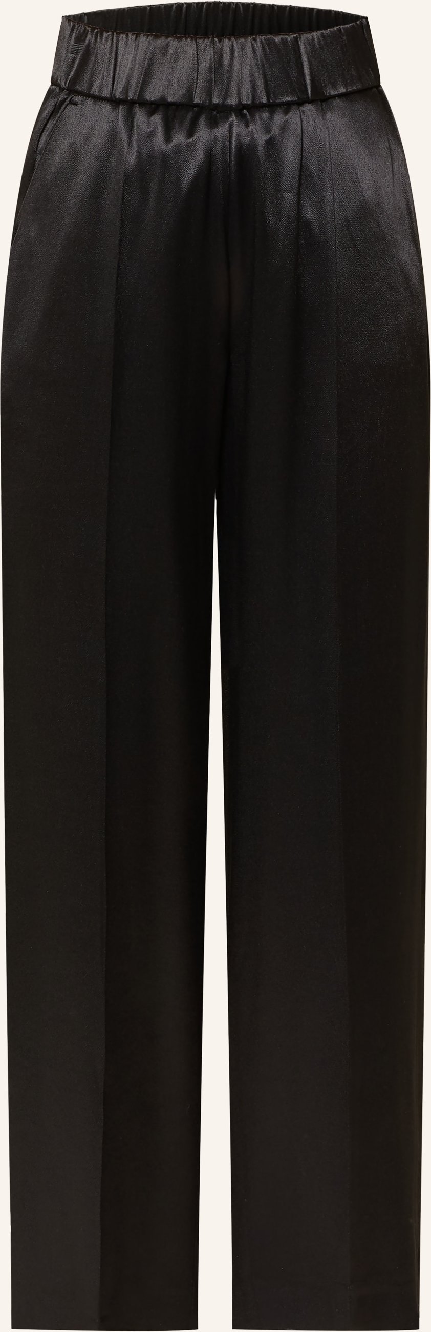 Opus Pants Satinhose Mucia Shine schwarz