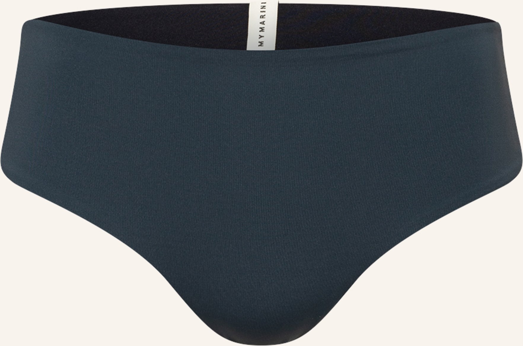 Mymarini High-Waist-Bikini-Hose Cheeky Zum Wenden Mit Uv-Schutz 50+ schwarz