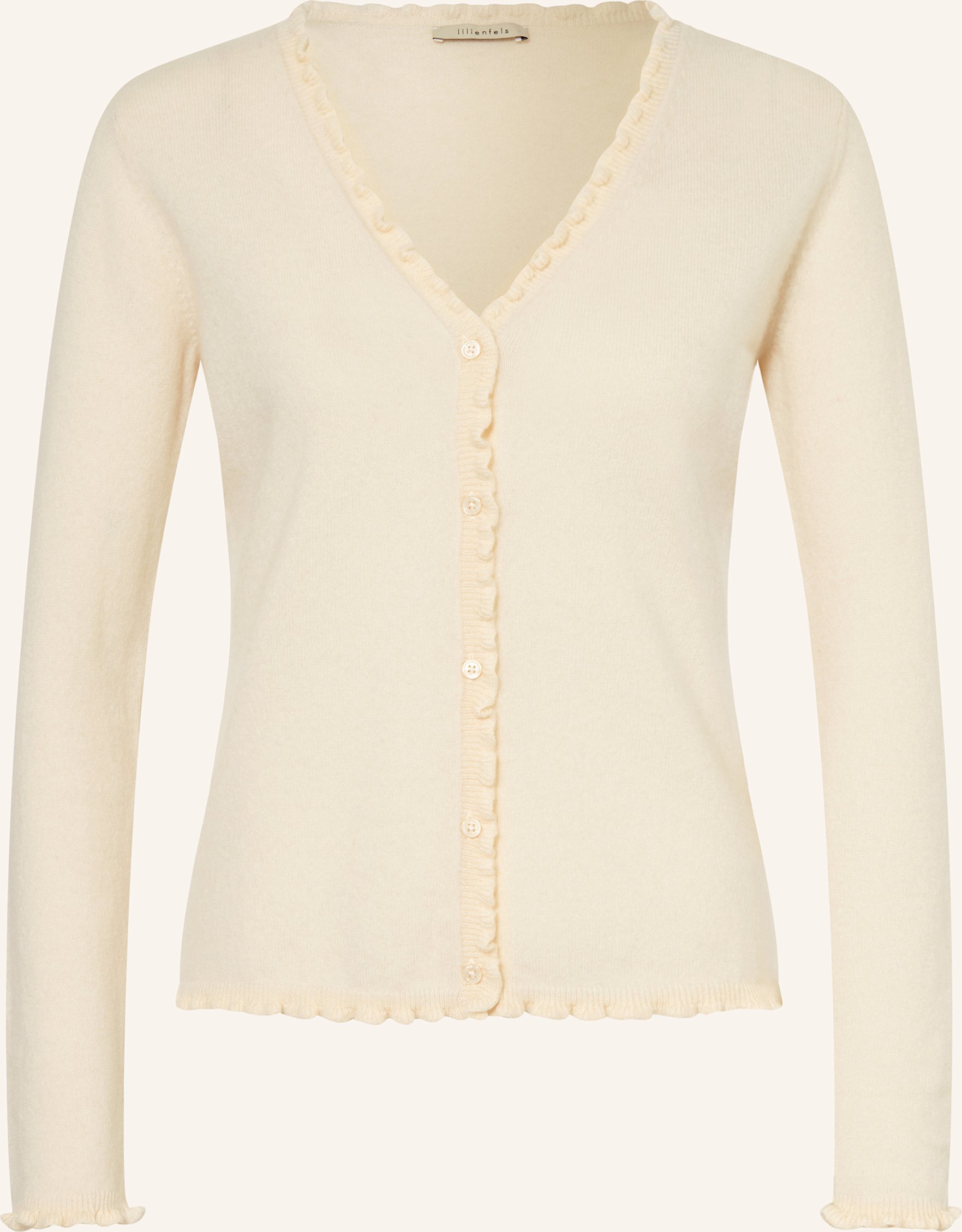 Lilienfels Strickjacke Aus Cashmere weiss