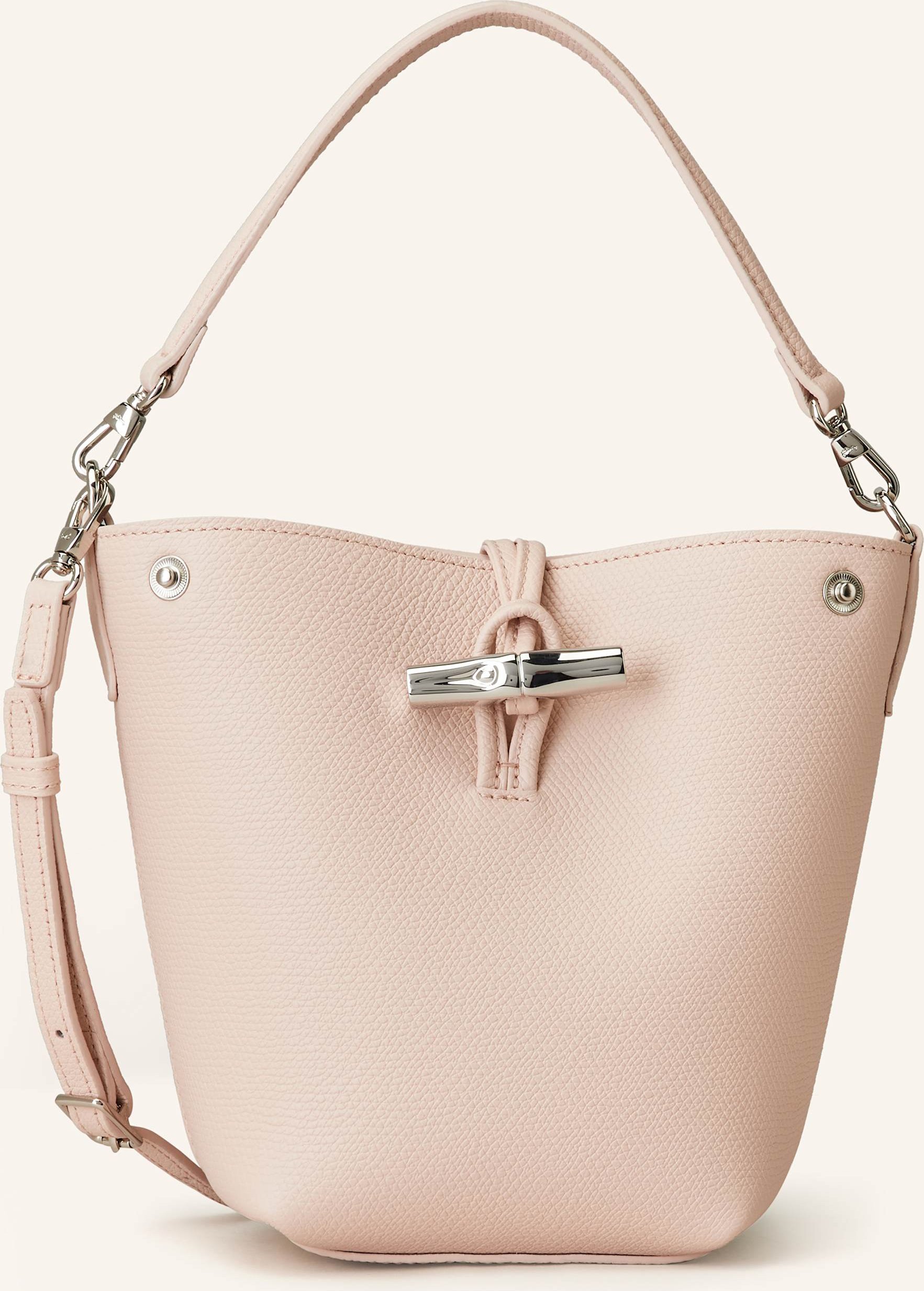 Longchamp Beuteltasche Le Roseau rosa