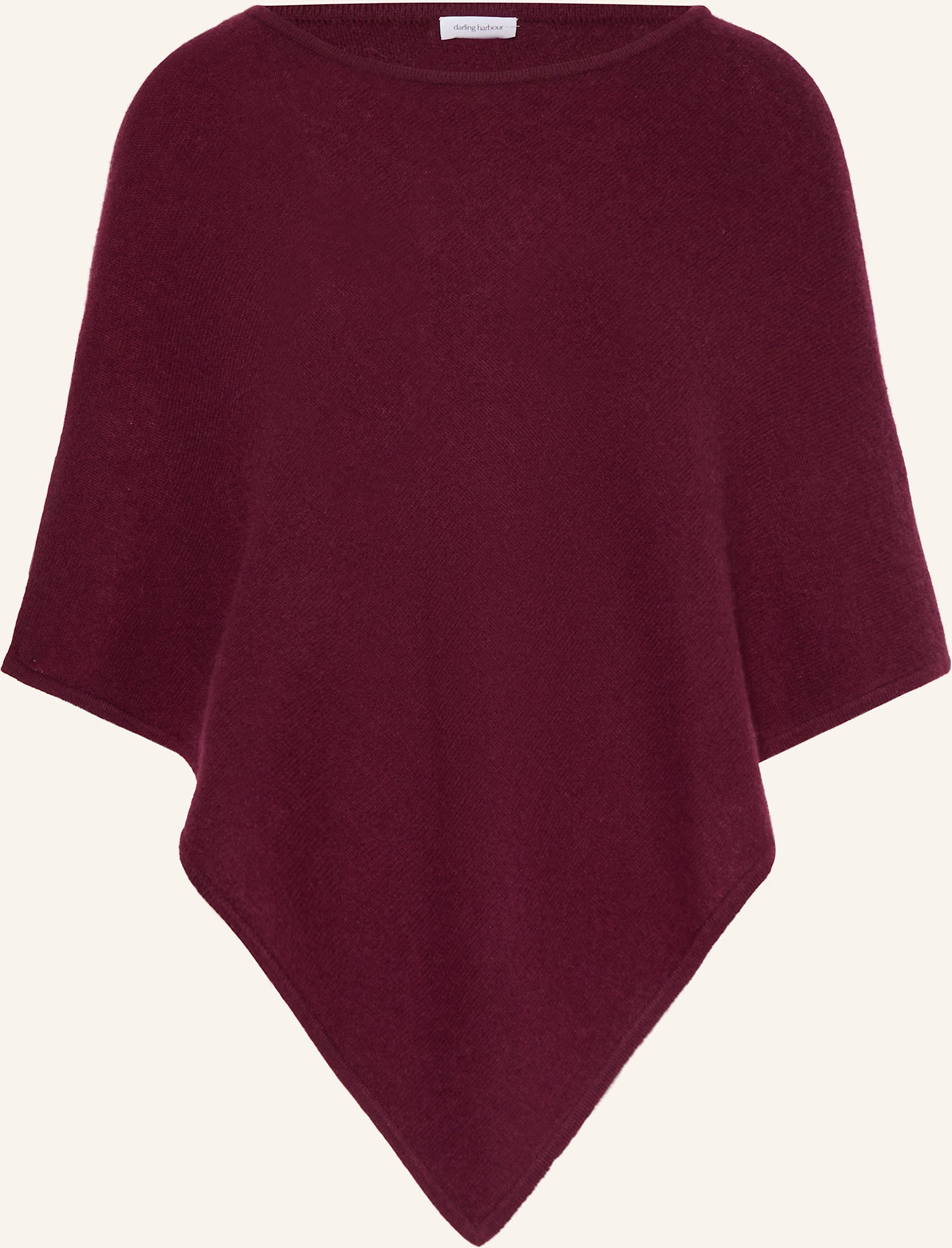 Darling Harbour Poncho Aus Cashmere rot