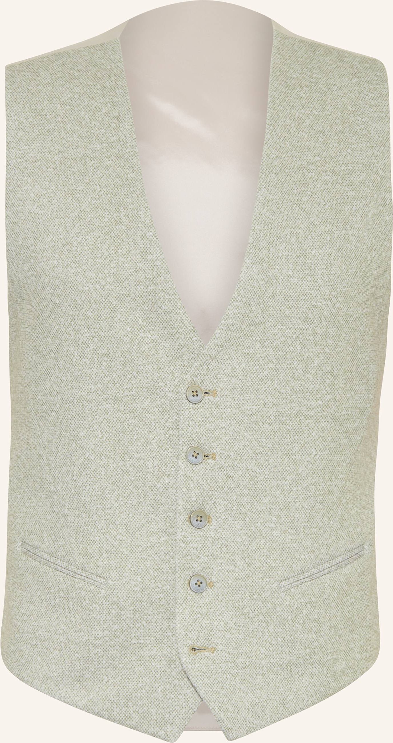 Paul Anzugweste Extra Slim Fit Zum Wenden Aus Jersey gruen