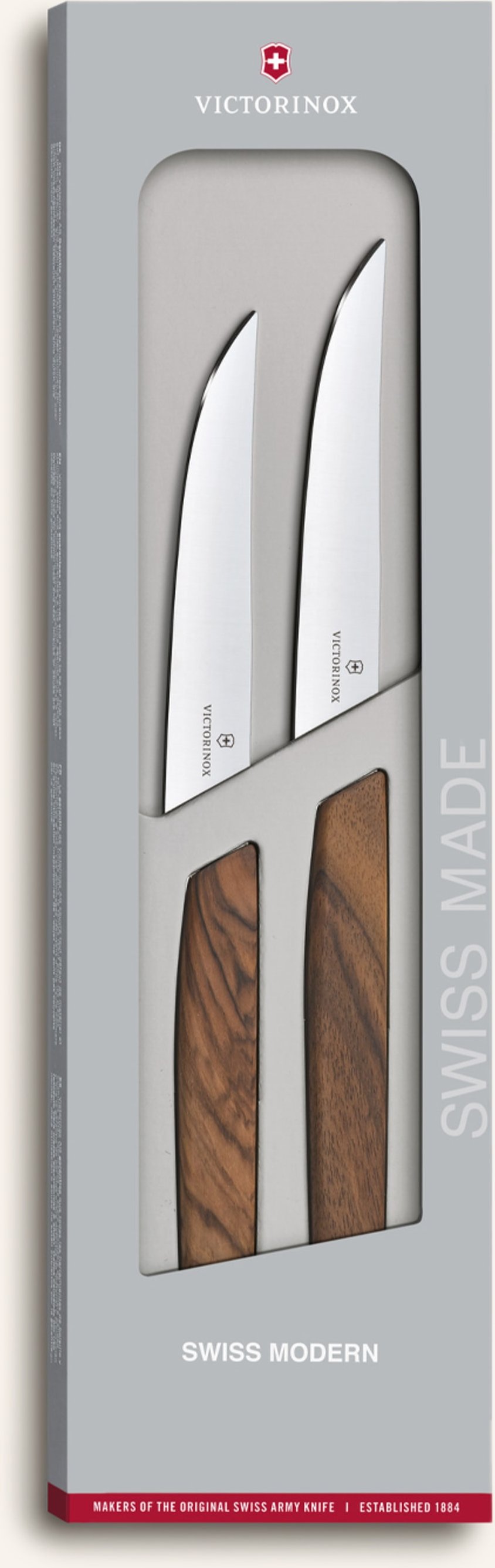 Victorinox 2er-Set Steakmesser Swiss Modern braun