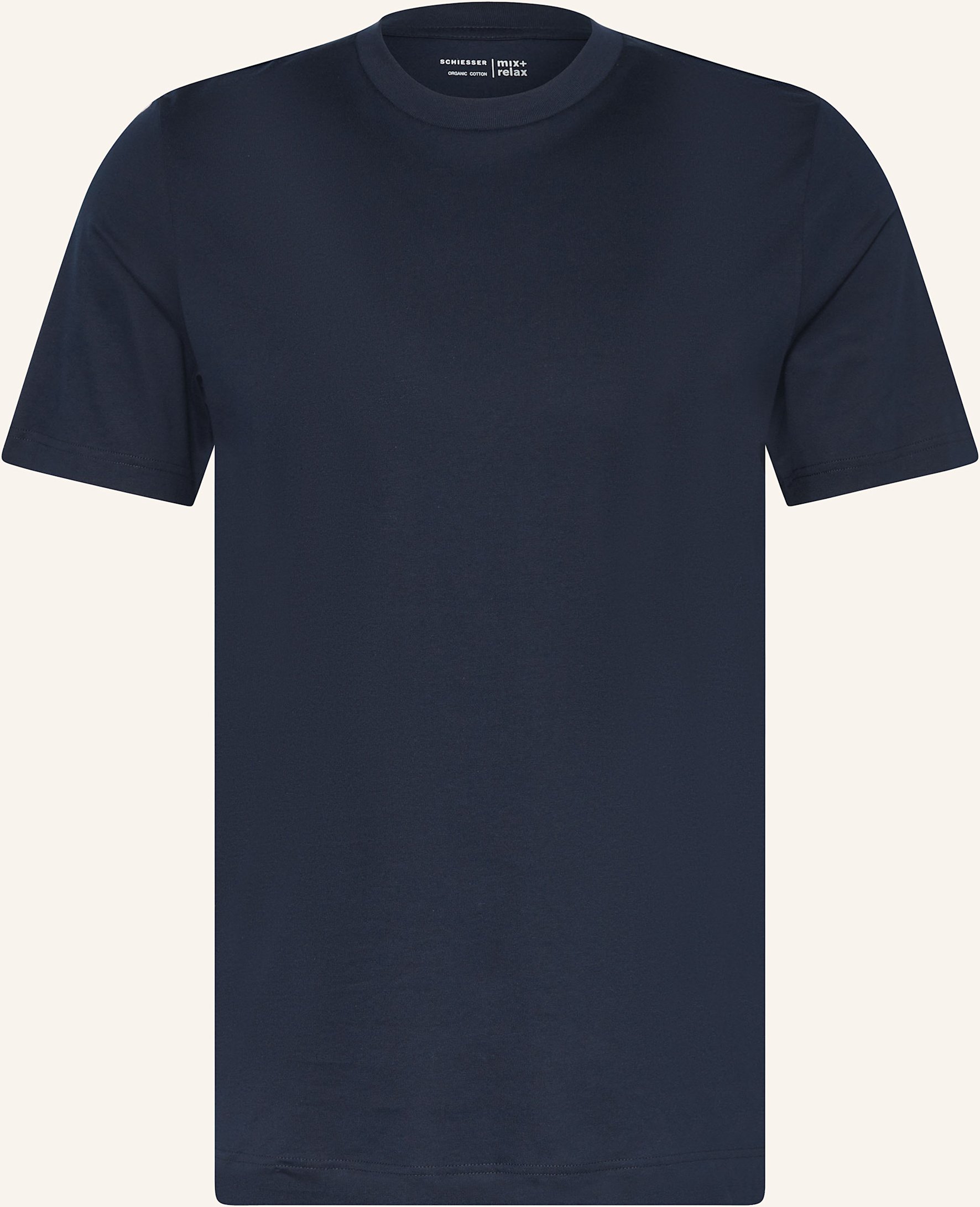 Schiesser Schlafshirt Mix+Relax blau