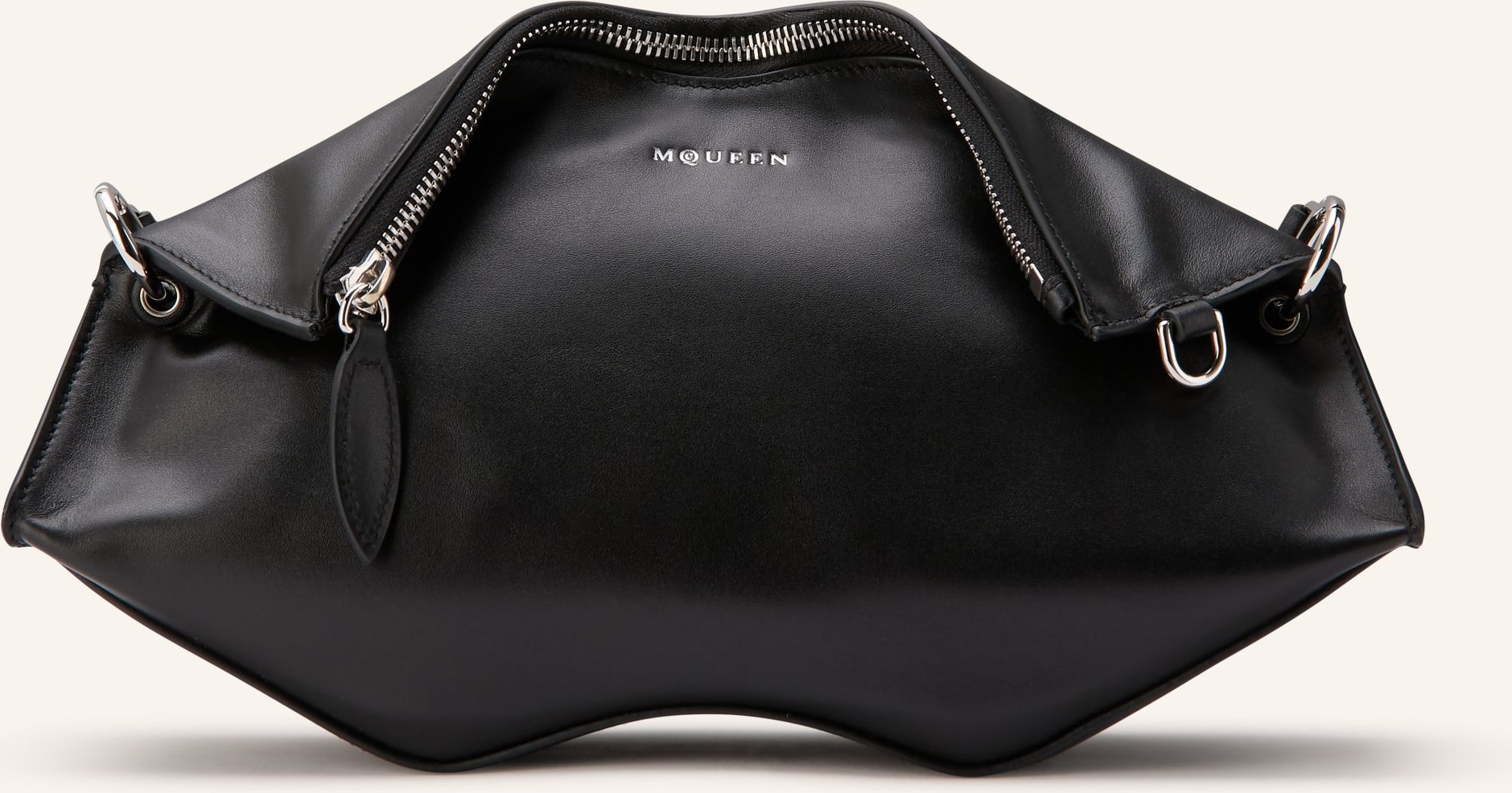 Mcqueen Clutch Manta schwarz