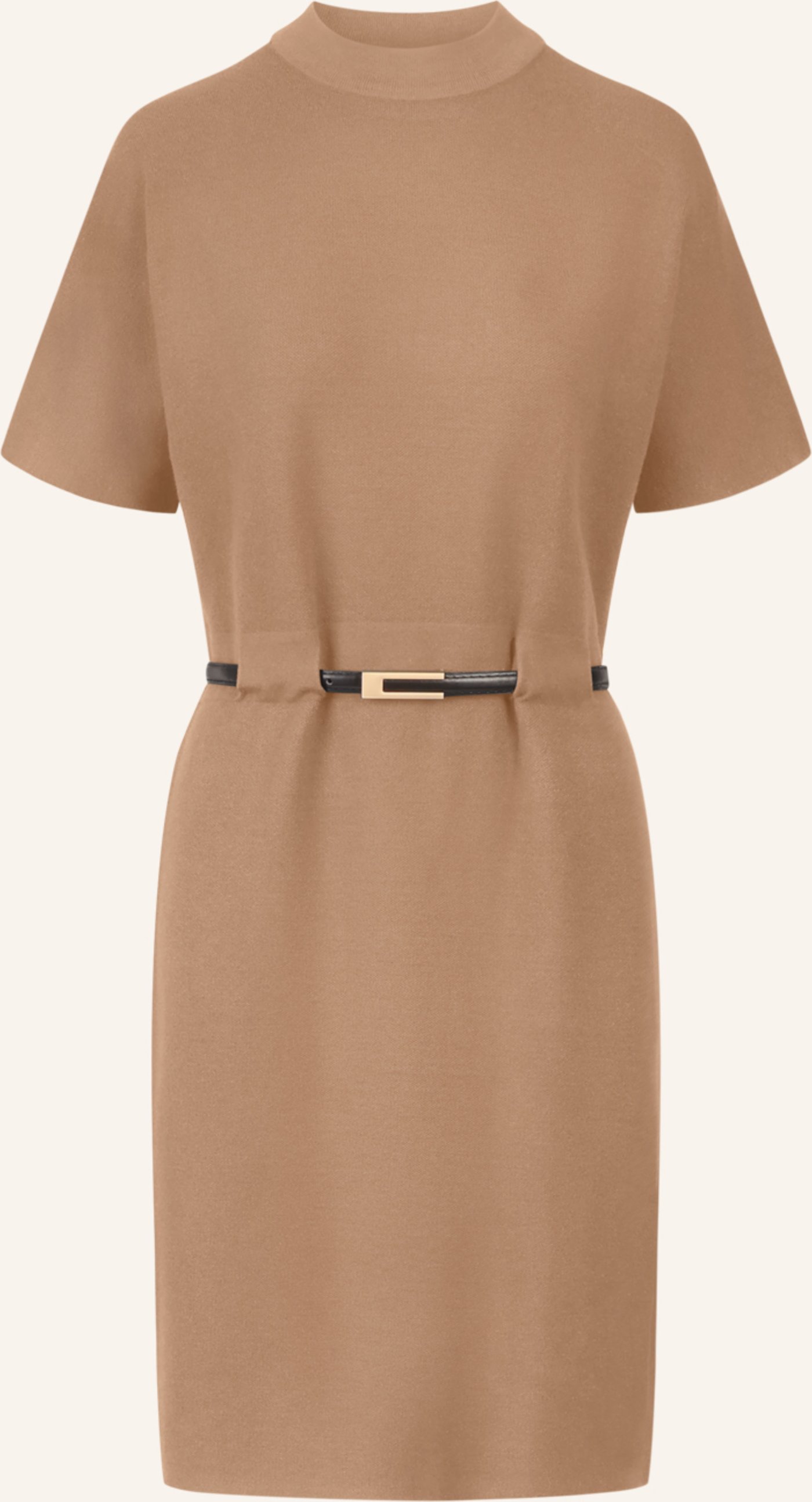 Apart Strickkleid Mit Gürtel braun