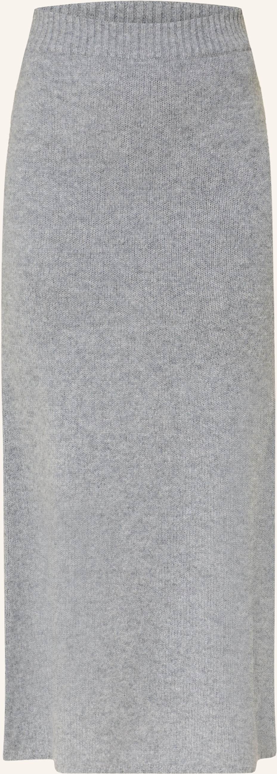 Thumbnail - Almada Label Strickrock Aus Cashmere grau