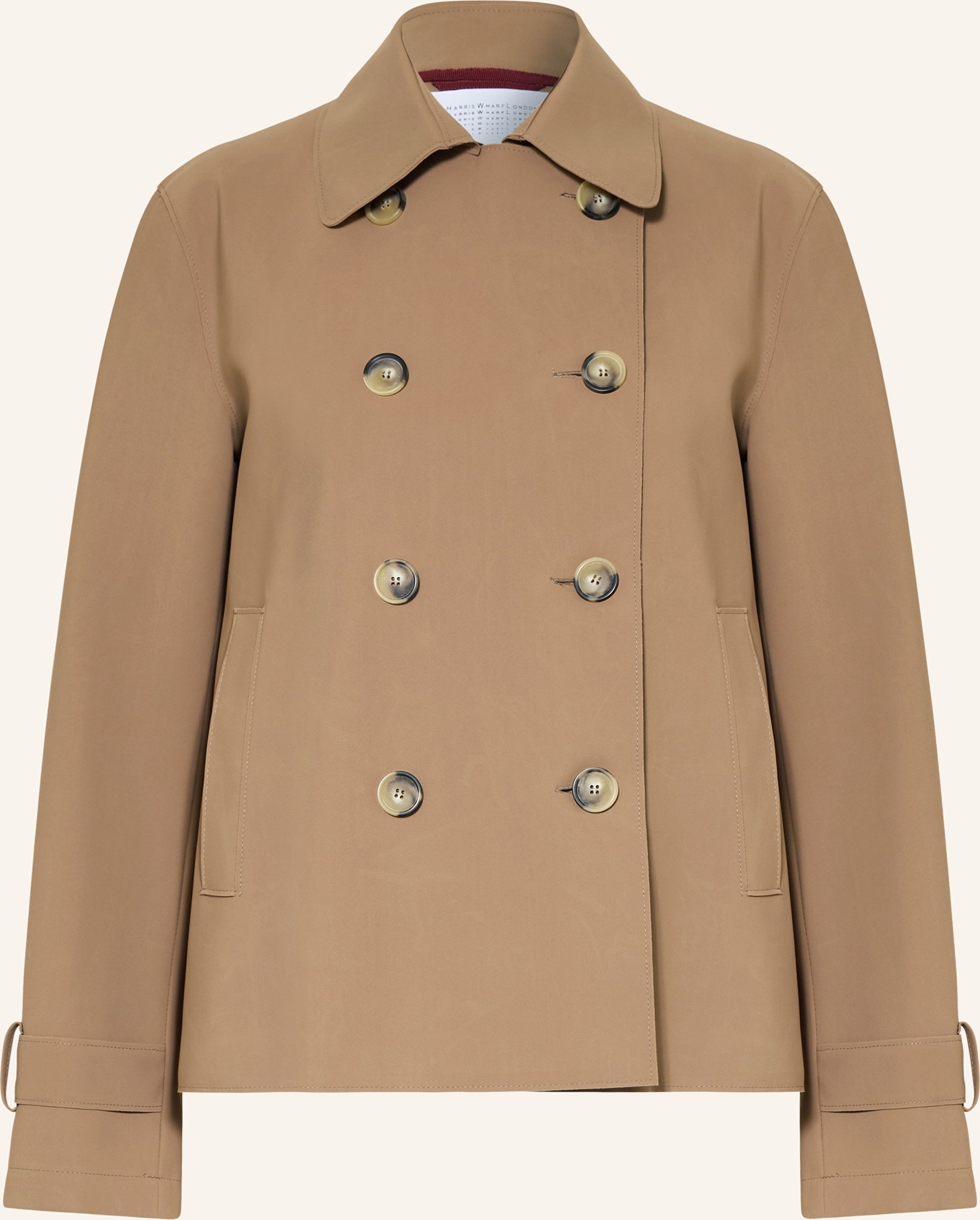 Harris Wharf London Trench-Jacke braun