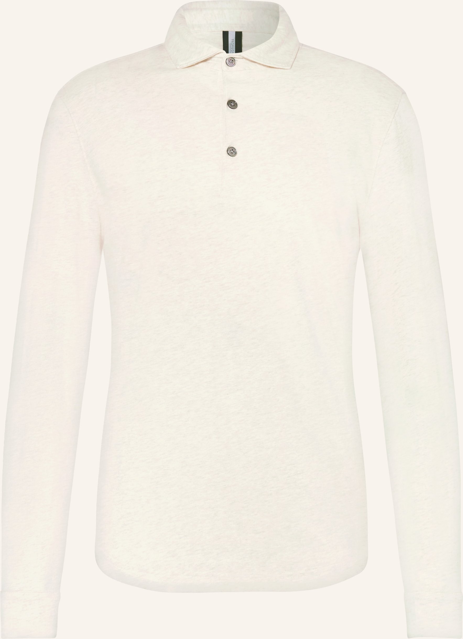 Profuomo Jersey-Poloshirt weiss