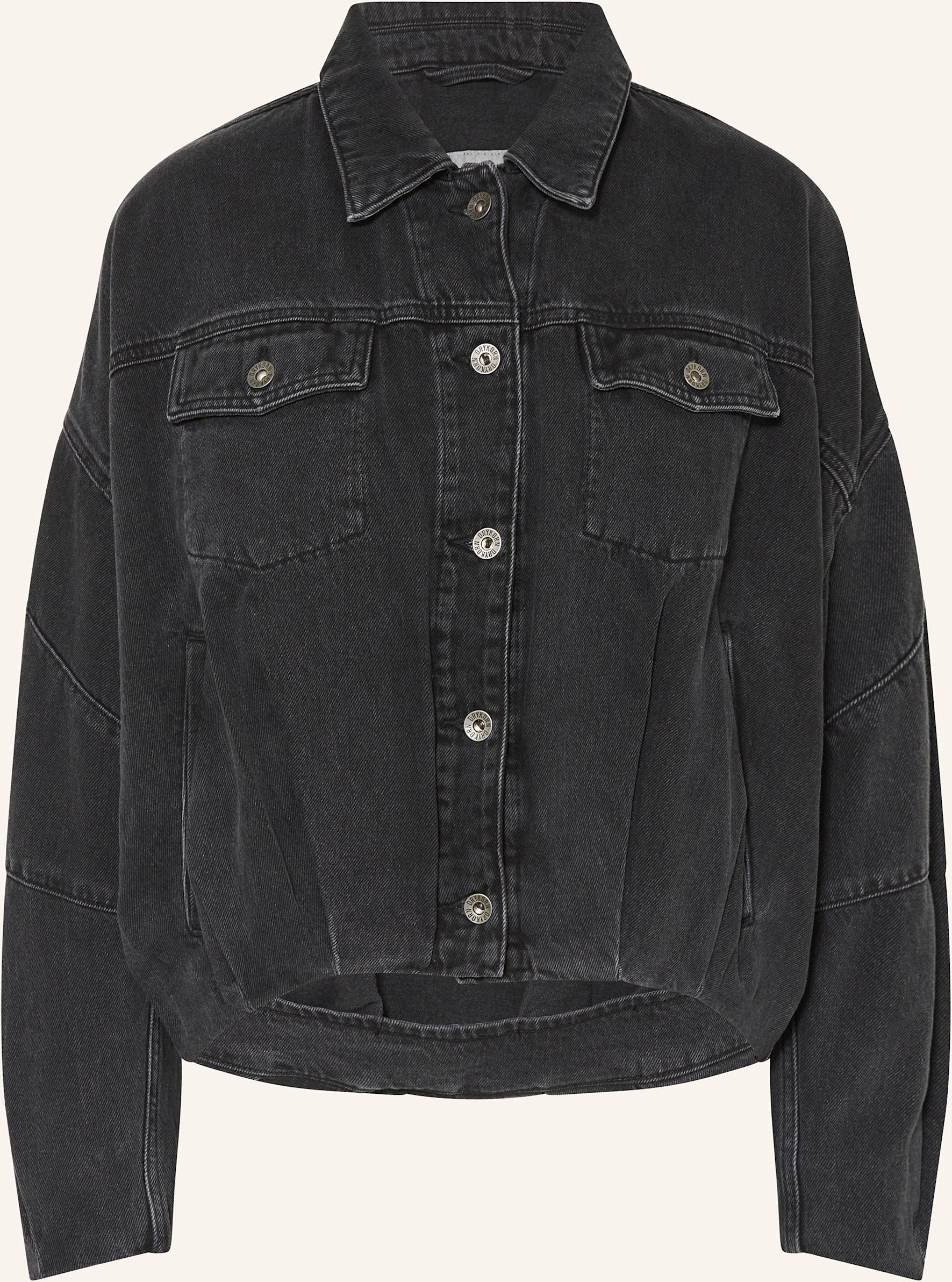 Drykorn Oversized-Jeansjacke Blaxton schwarz