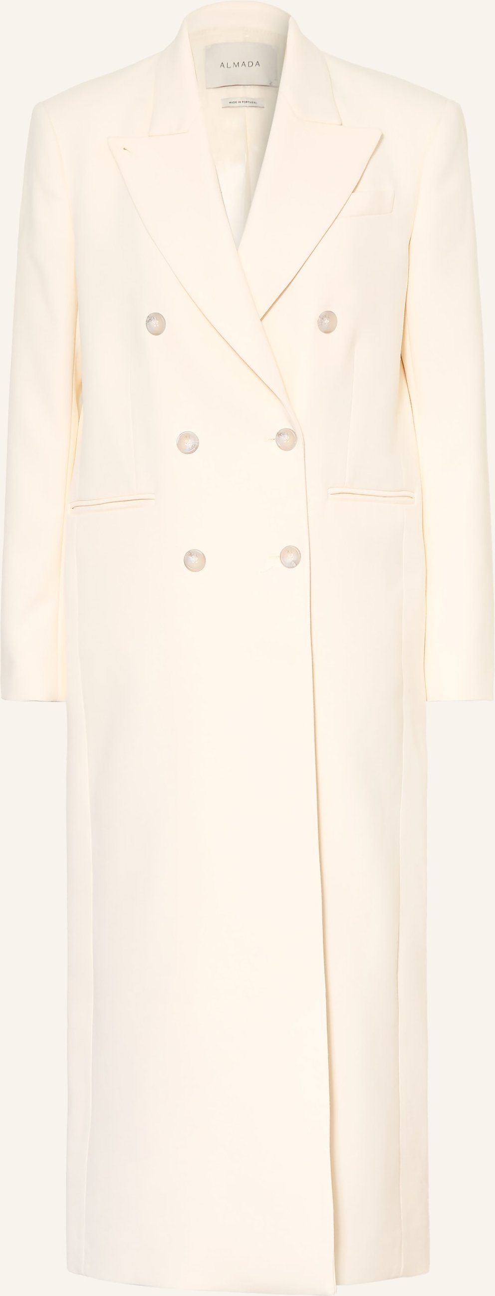 Almada Label Mantel Margot weiss