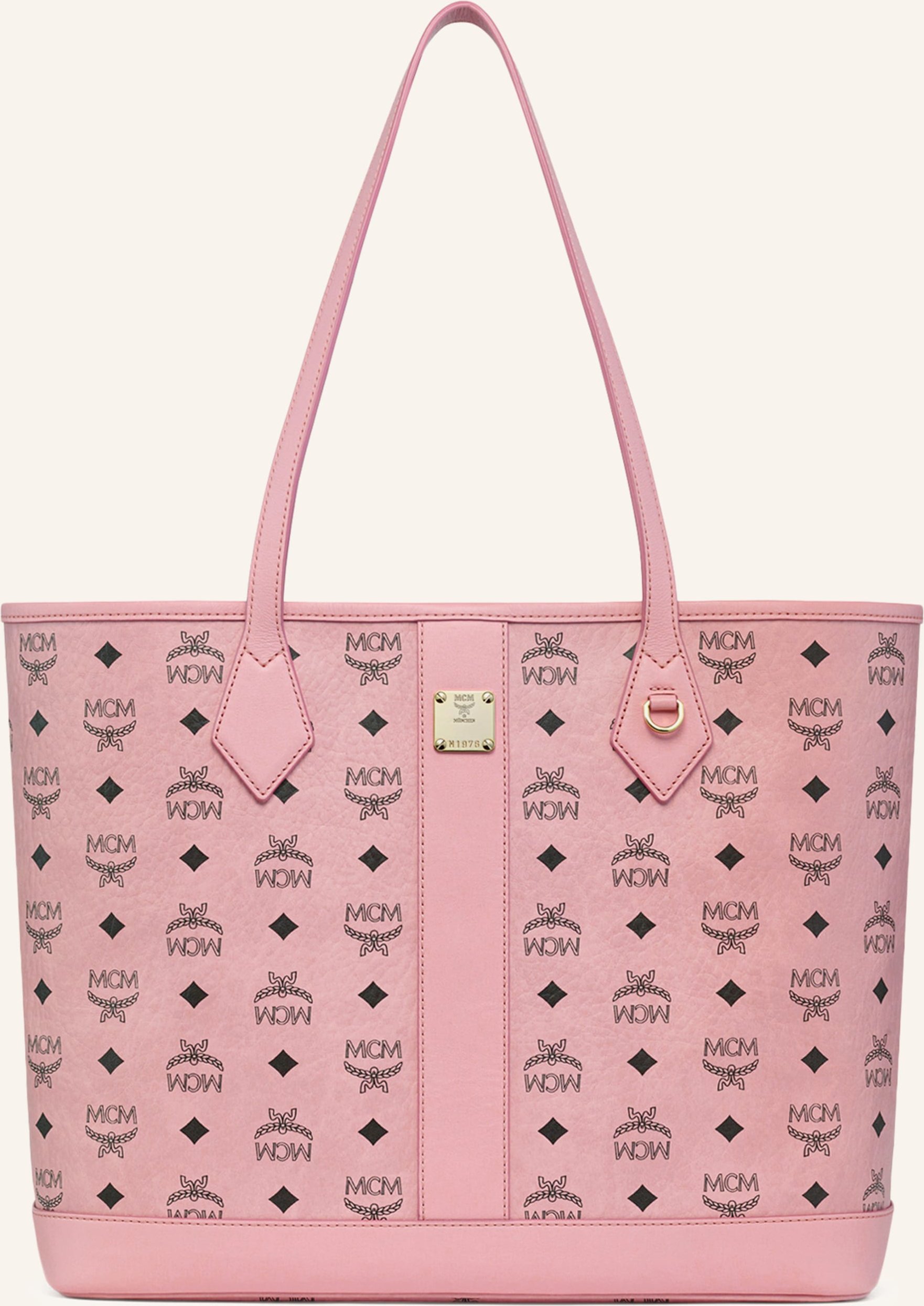 Mcm Shopper Liz Medium Mit Pouch rosa