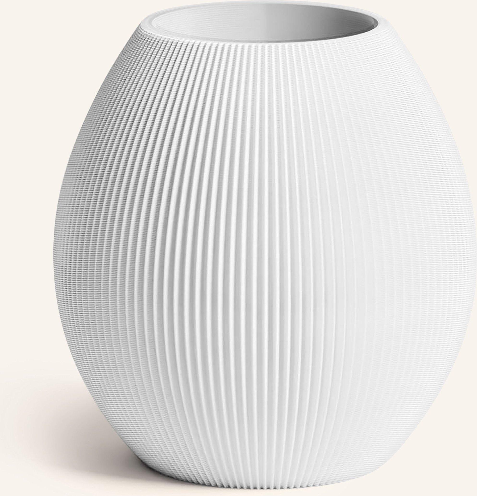 Dennismaass Vase Rund Medium weiss