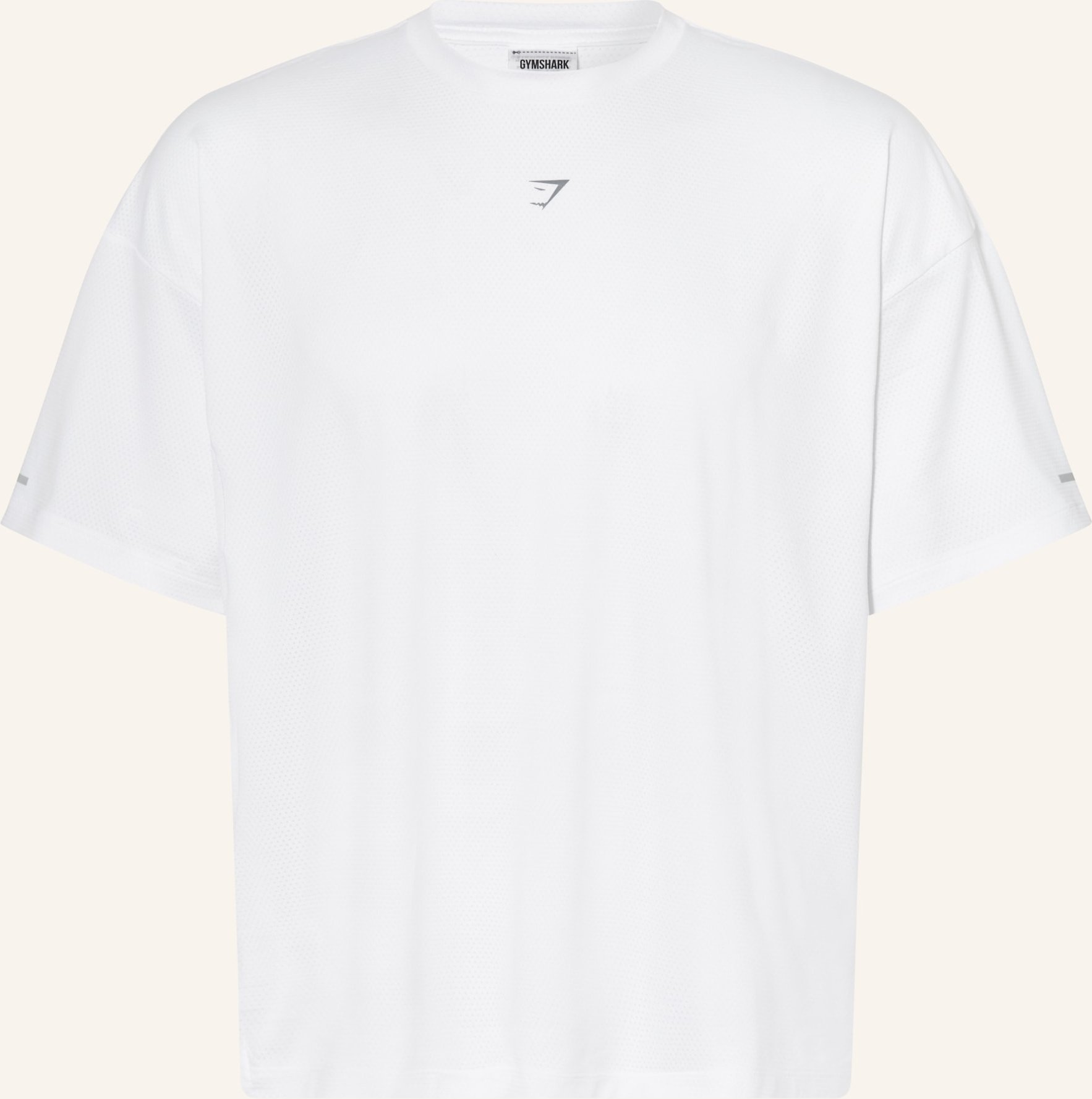 Gymshark Laufshirt Better Level Run Graphic weiss